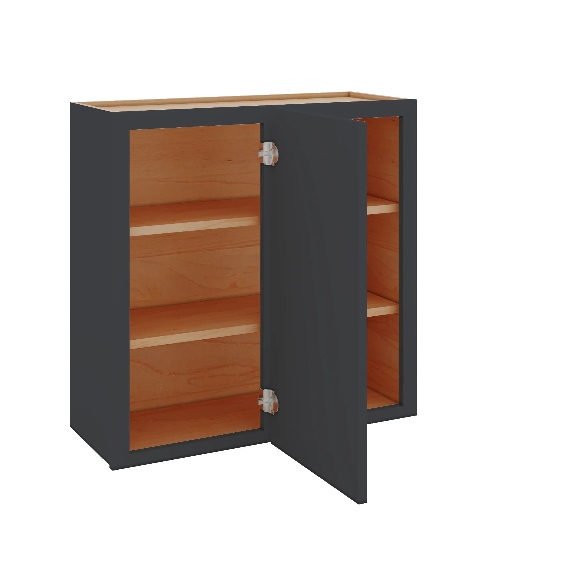 Modernform Cabinet Onyx Black Shaker 30" W X 30" H X 12" D Single Door Blind Corner Wall Cabinet
