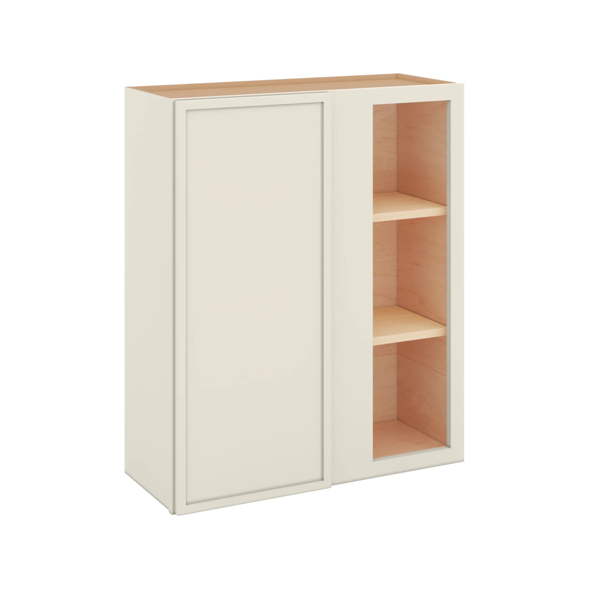 Modernform Cabinet Slim Dove White 30" W X 36" H X 12" D Single Door Blind Corner Wall Cabinet
