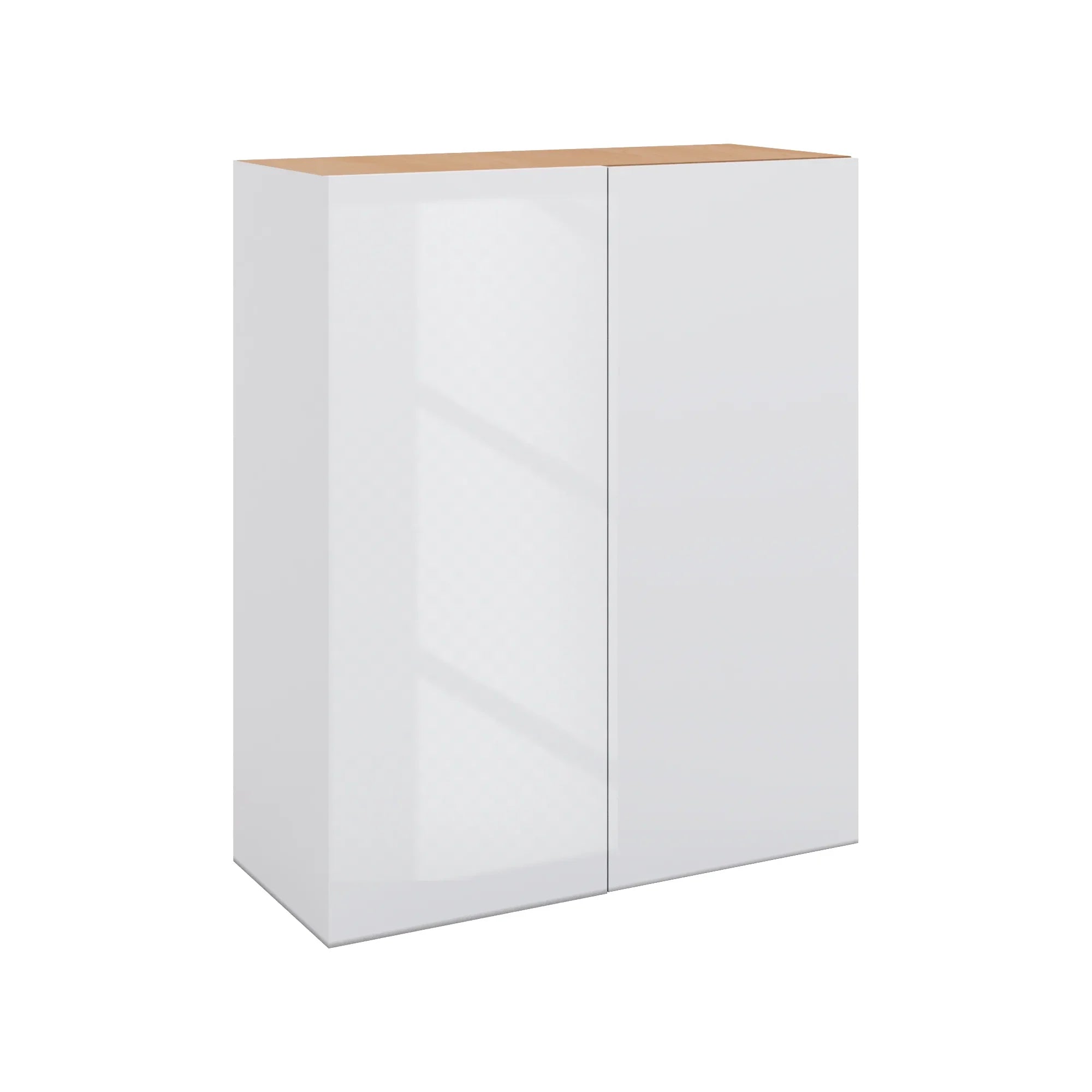Modernform Cabinet Gloss White 30" W X 36" H X 12" D Single Door Blind Corner Wall Cabinet
