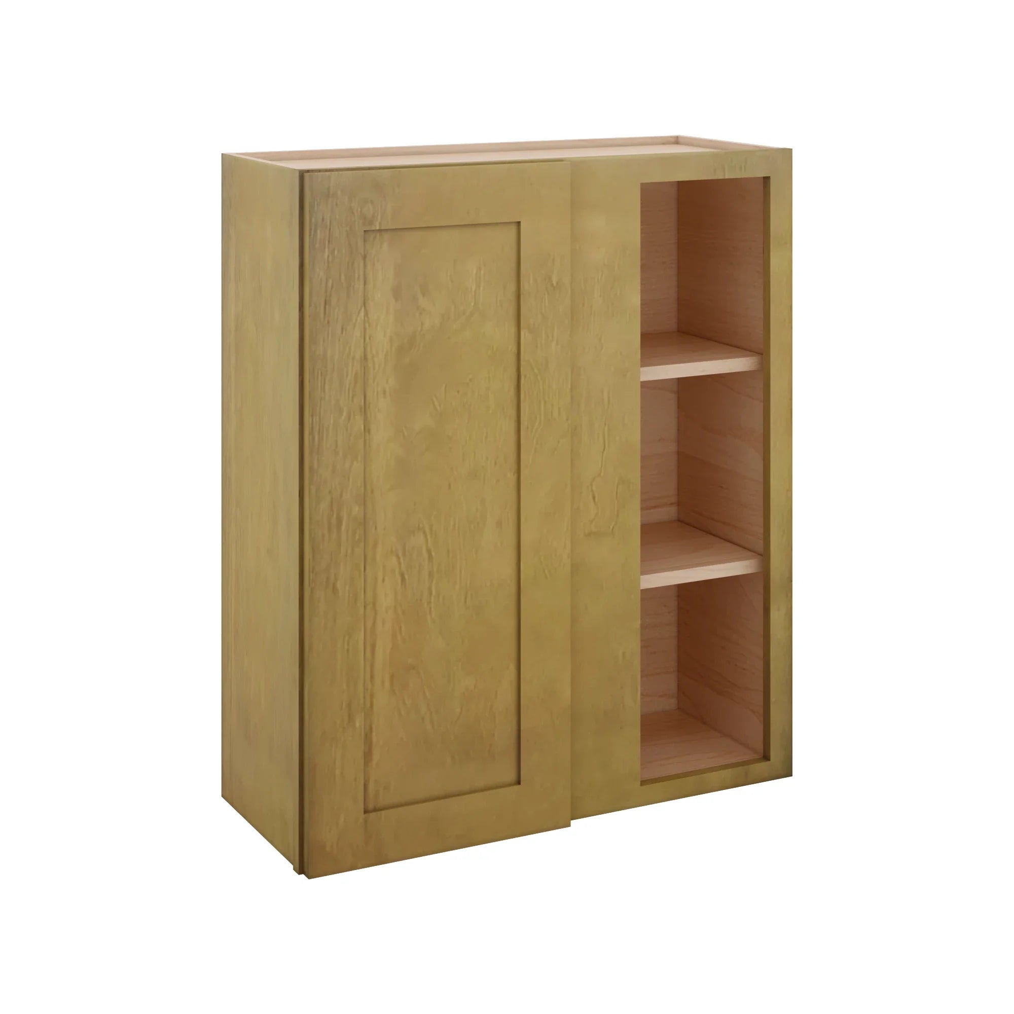 Modernform Cabinet Natural Shaker 30" W X 36" H X 12" D Single Door Blind Corner Wall Cabinet