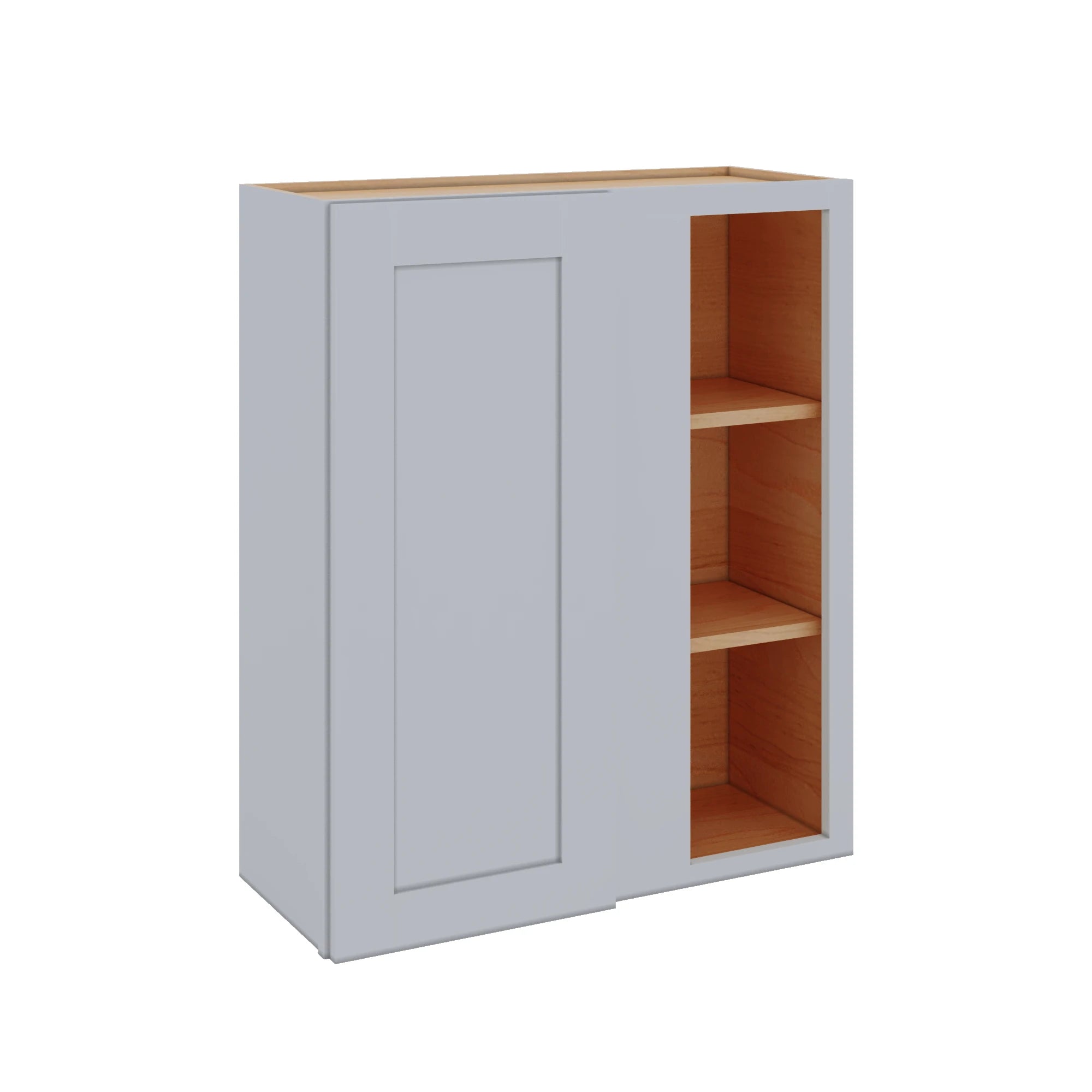 Modernform Cabinet Grey Shaker 30" W X 36" H X 12" D Single Door Blind Corner Wall Cabinet