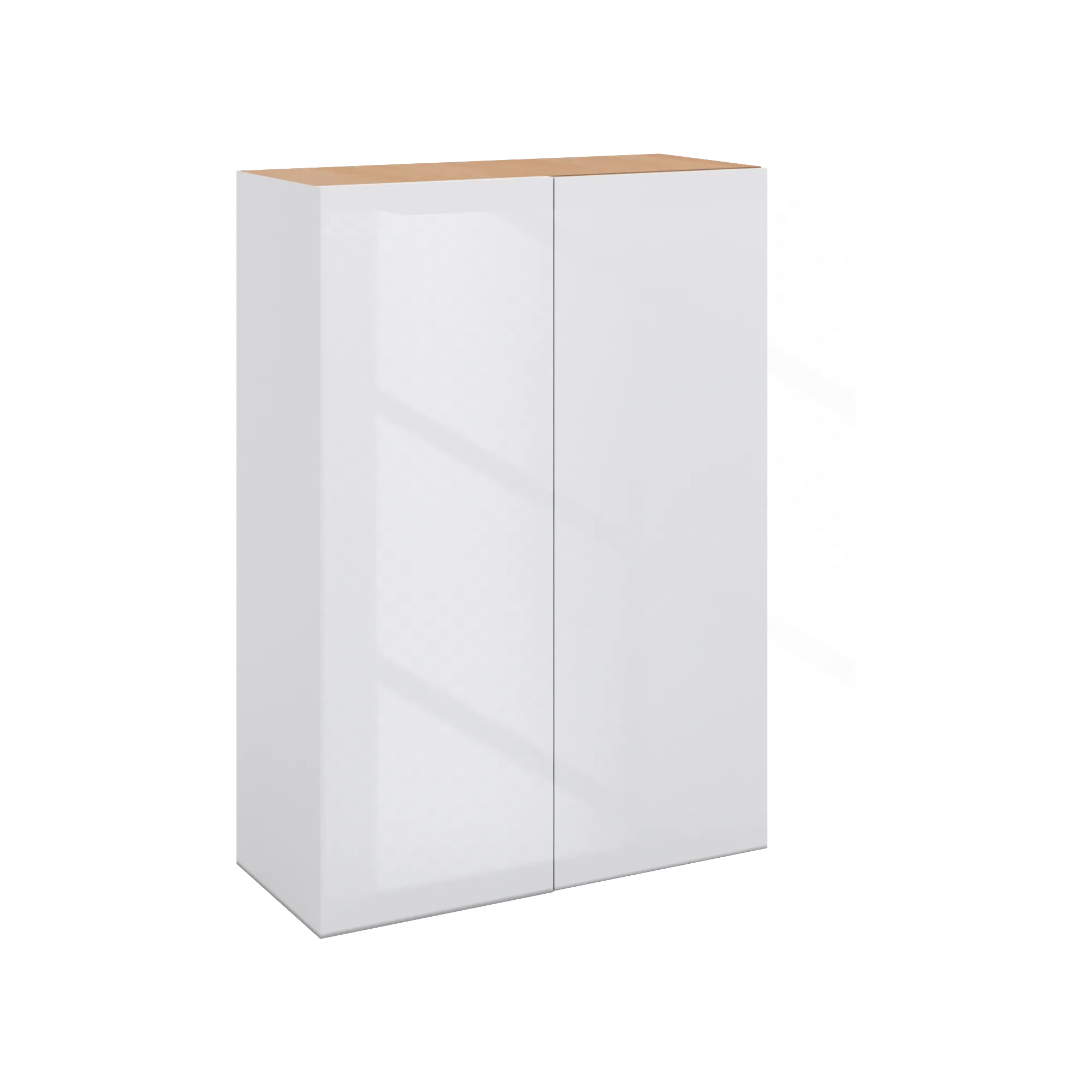 Modernform Cabinet Gloss White 30" W X 42" H X 12" D Single Door Blind Corner Wall Cabinet