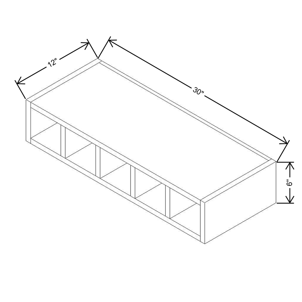 CNC Concord Elegant Ocean 30" W Wine Cubby