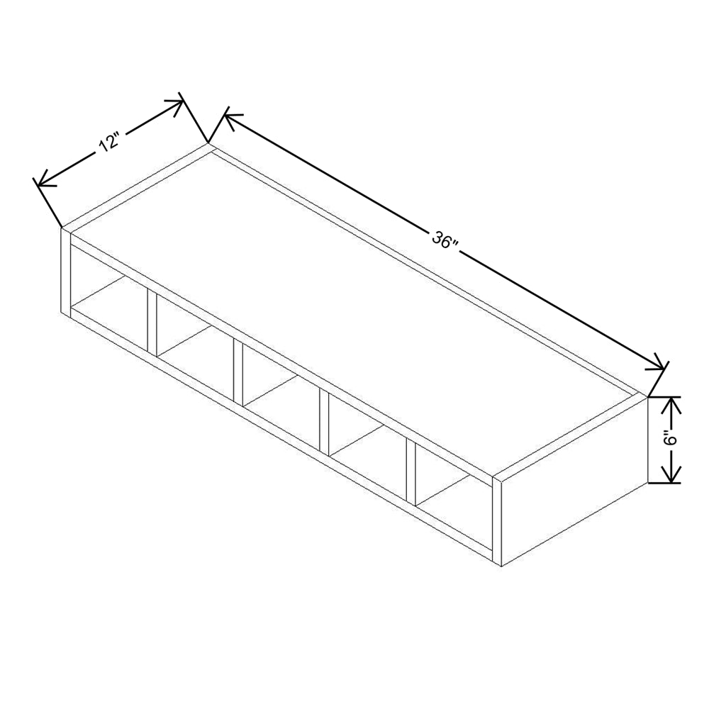CNC Concord Sydney White 36" W Wine Cubby