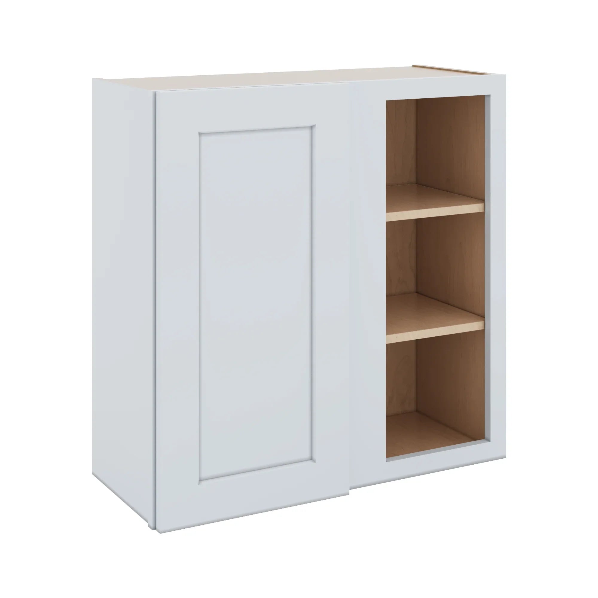J&K White Shaker S8 Blind Wall Cabinet - 30" W x 30" H