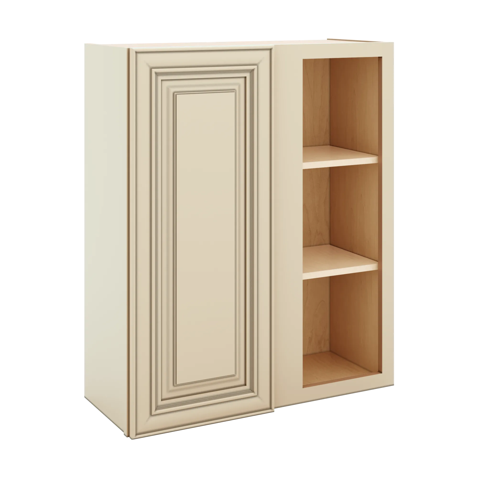 J&K Creme Glazed A7 Blind Wall Cabinet - 30" W x 36" H