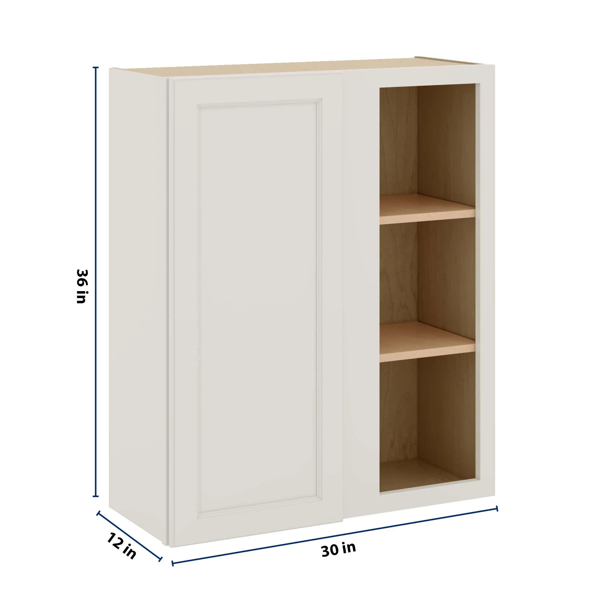 J&K Dove E1 Blind Wall Cabinet - 30" W x 36" H