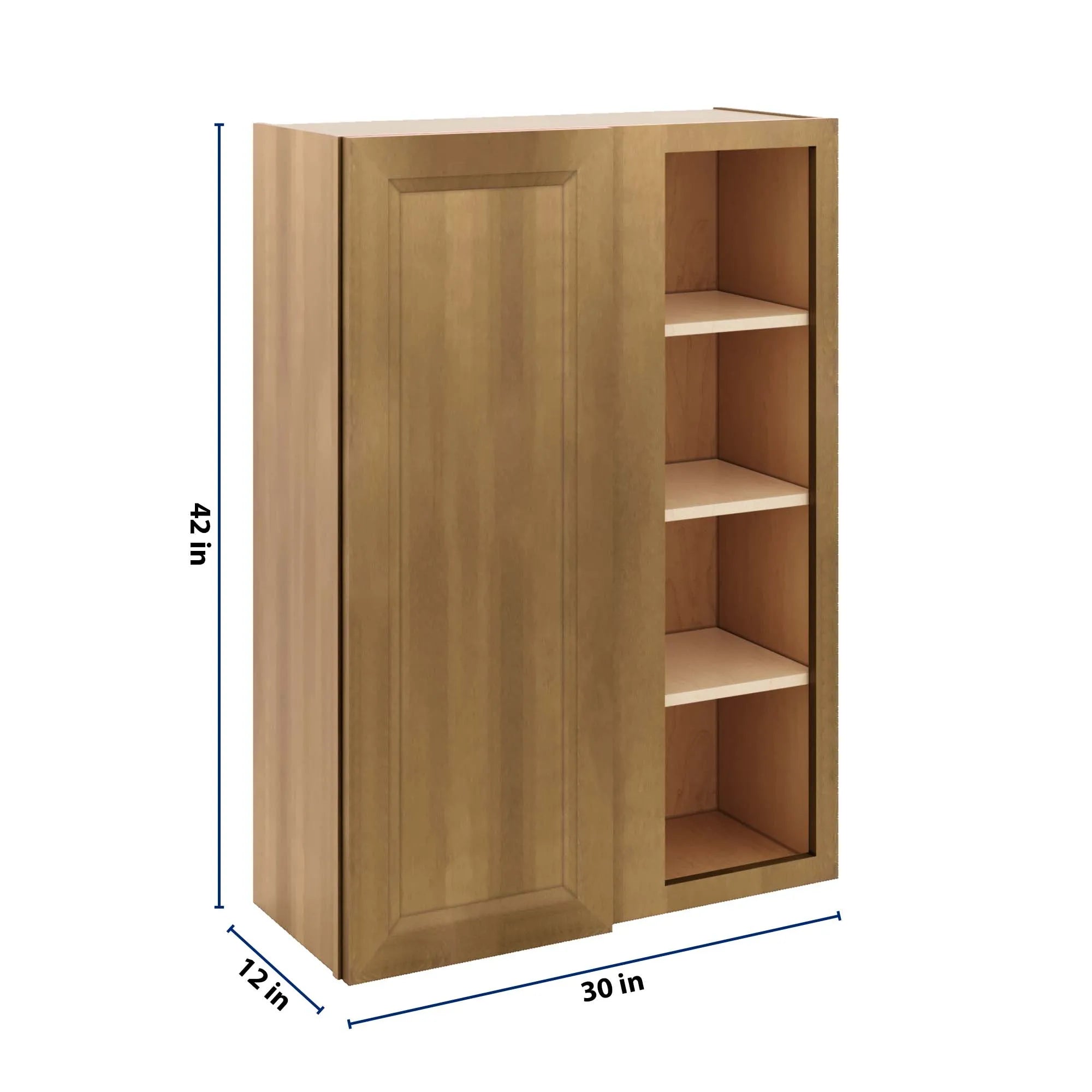J&K Butterscotch B8 Blind Wall Cabinet - 30" W x 42" H