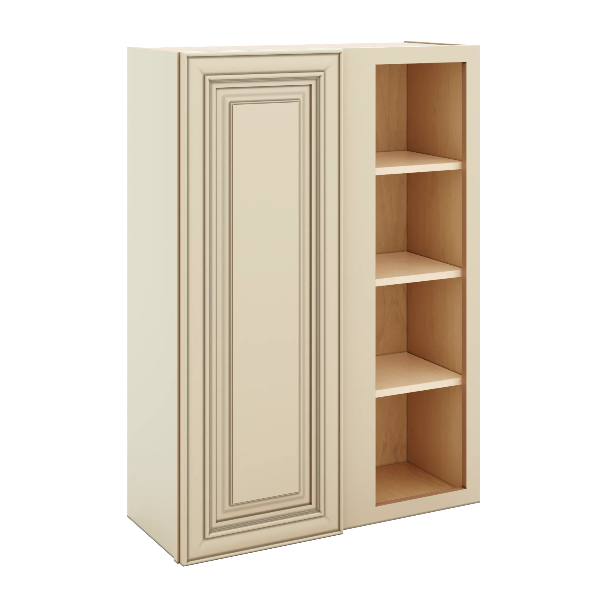 J&K Creme Glazed A7 Blind Wall Cabinet - 30" W x 42" H