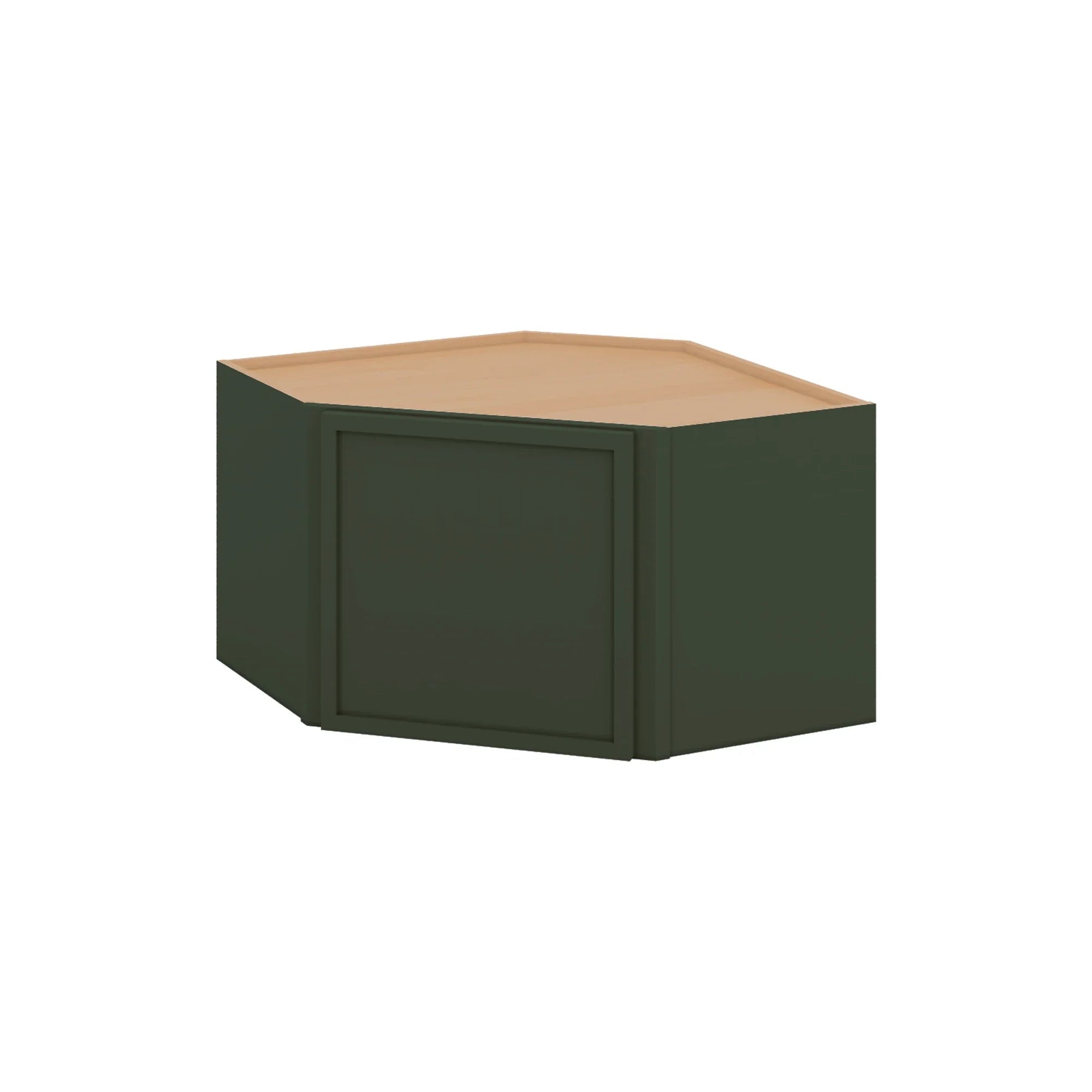 Modernform Cabinet Slim Sage Green 24" W X 15" H X 12" D Diagonal Corner Wall Cabinet