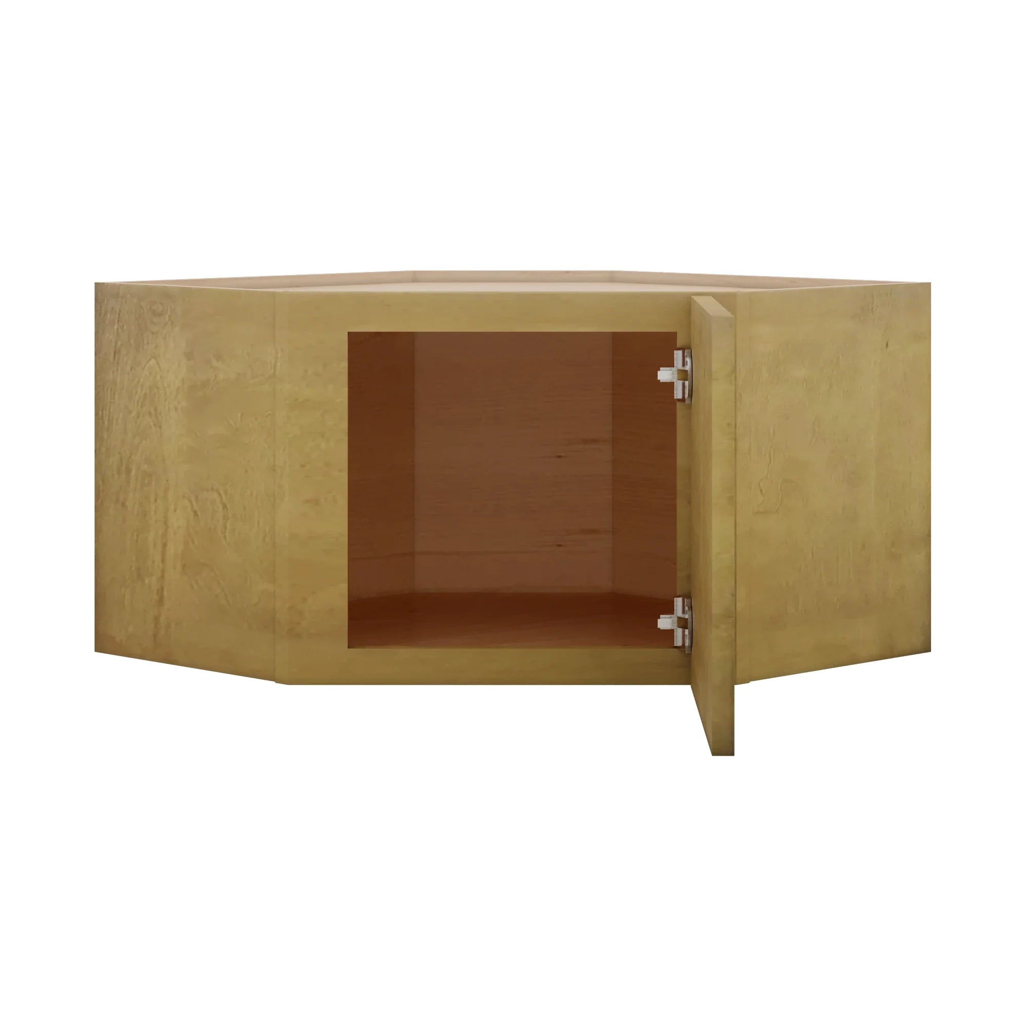 Modernform Cabinet Natural Shaker 24" W X 15" H X 12" D Diagonal Corner Wall Cabinet