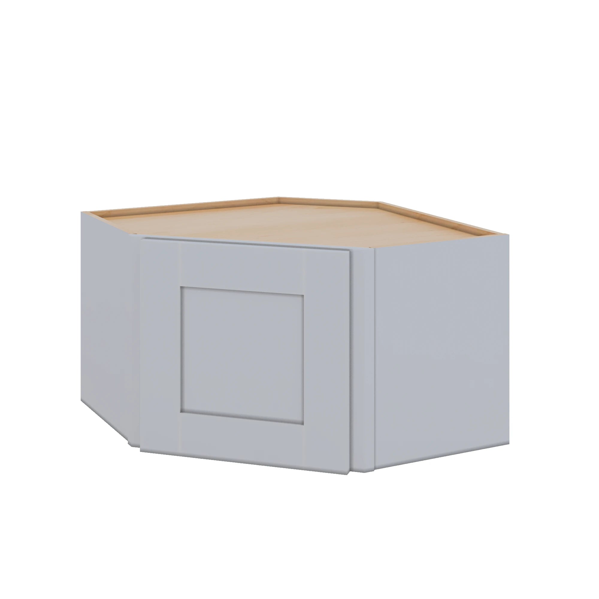 Modernform Cabinet Grey Shaker 24" W X 15" H X 12" D Diagonal Corner Wall Cabinet