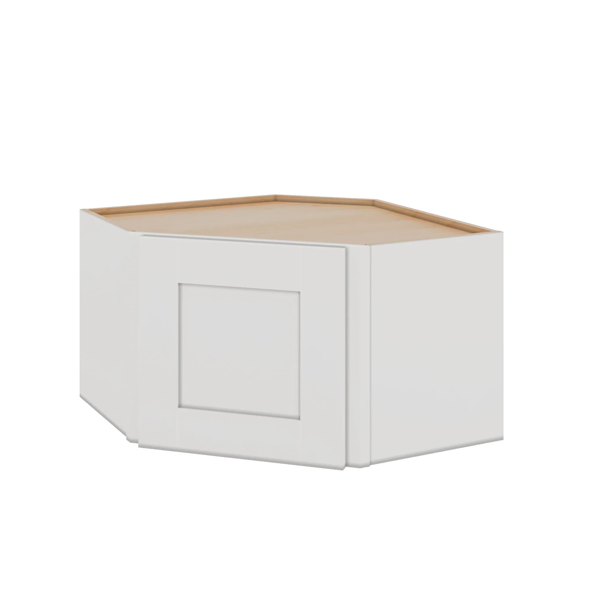 Modernform Cabinet White Shaker 24" W X 15" H X 12" D Diagonal Corner Wall Cabinet