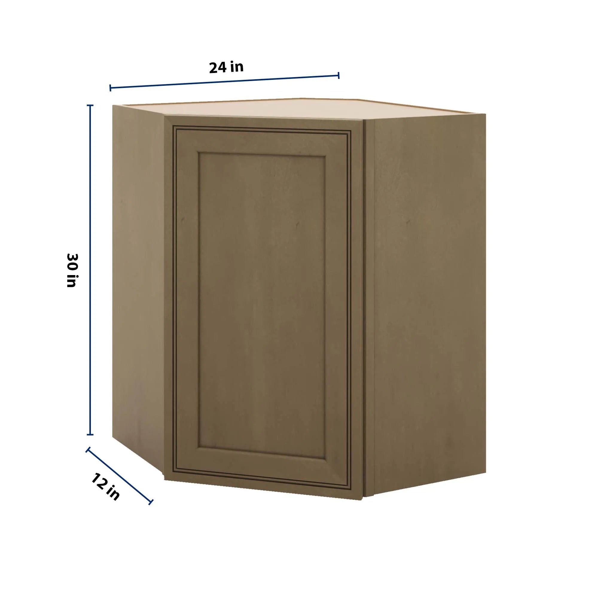 J&K Hazel H8 Wall Diagonal Cabinet - 24" W x 30" H