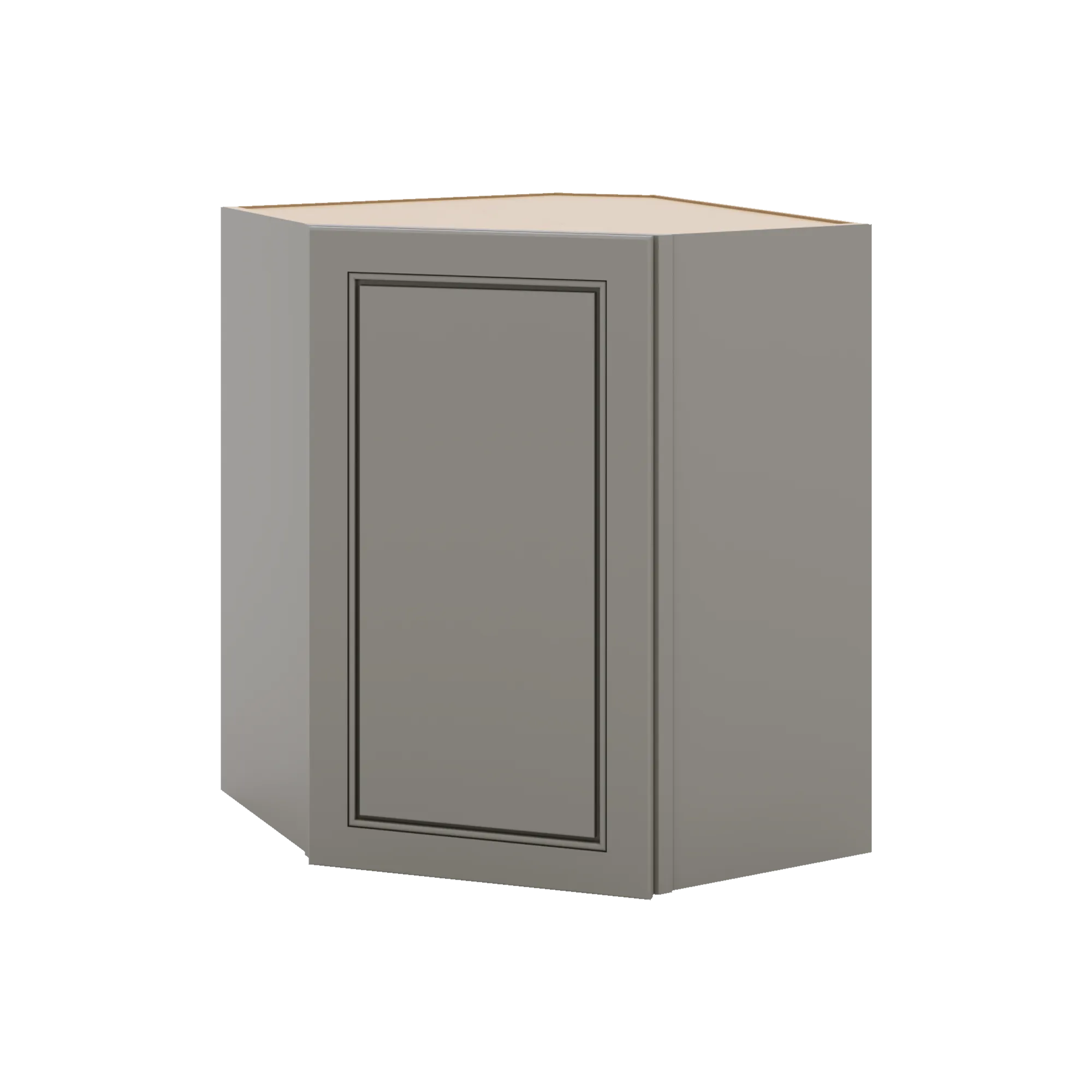 J&K Greige K3 Wall Diagonal Cabinet - 24" W x 30" H