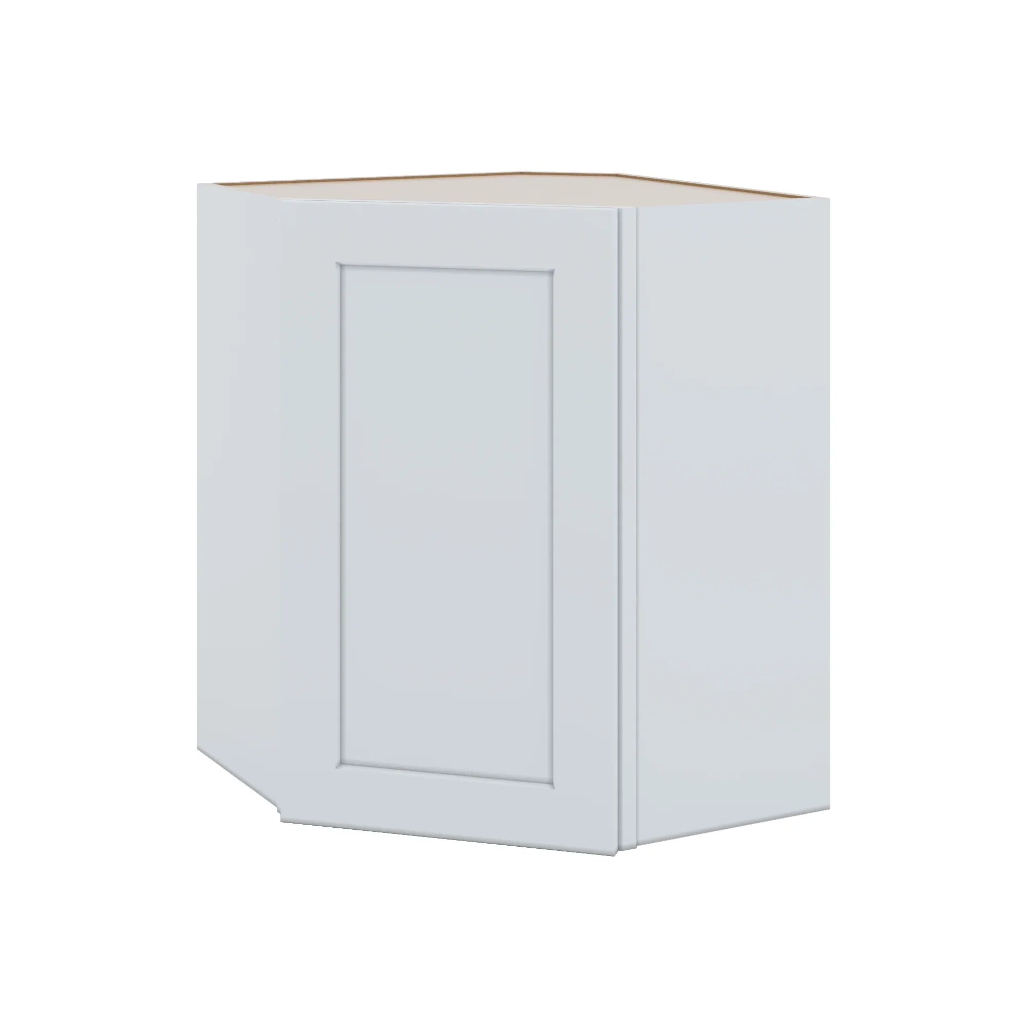 J&K White Shaker S8 Wall Diagonal Cabinet - 24" W x 30" H