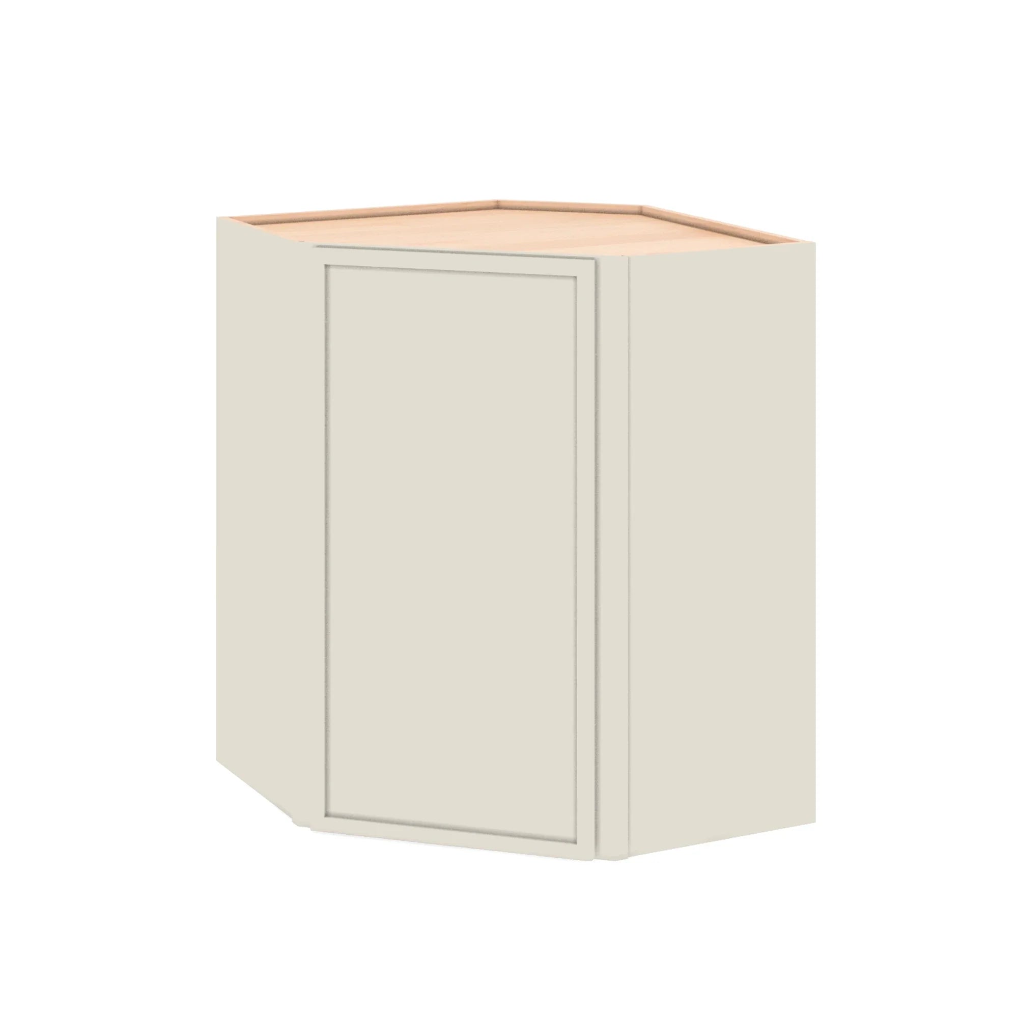 Modernform Cabinet Slim Dove White 24" W X 30" H X 12" D Wall Diagonal Corner Cabinet