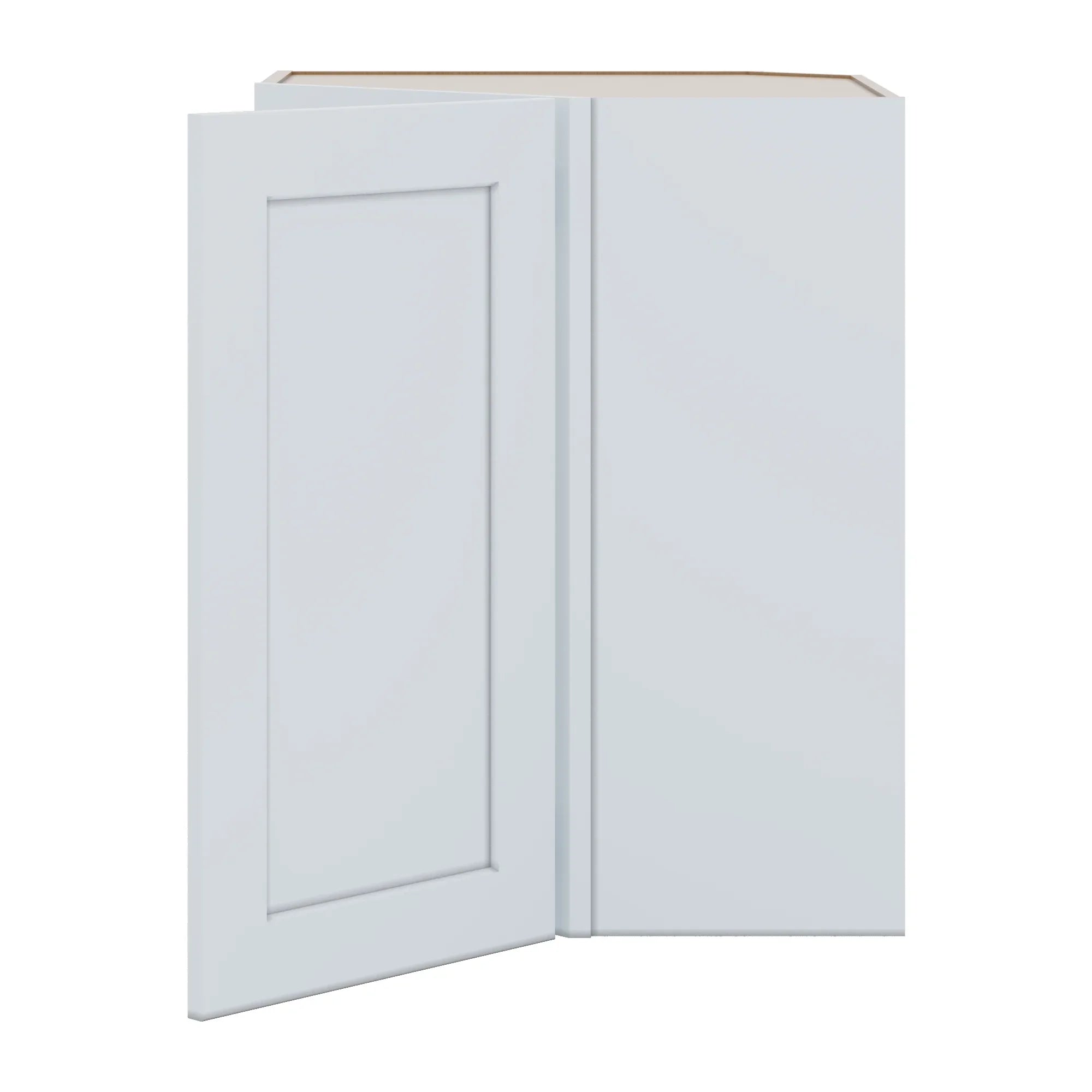 J&K White Shaker S8 Wall Diagonal Cabinet 24" W x 30" H