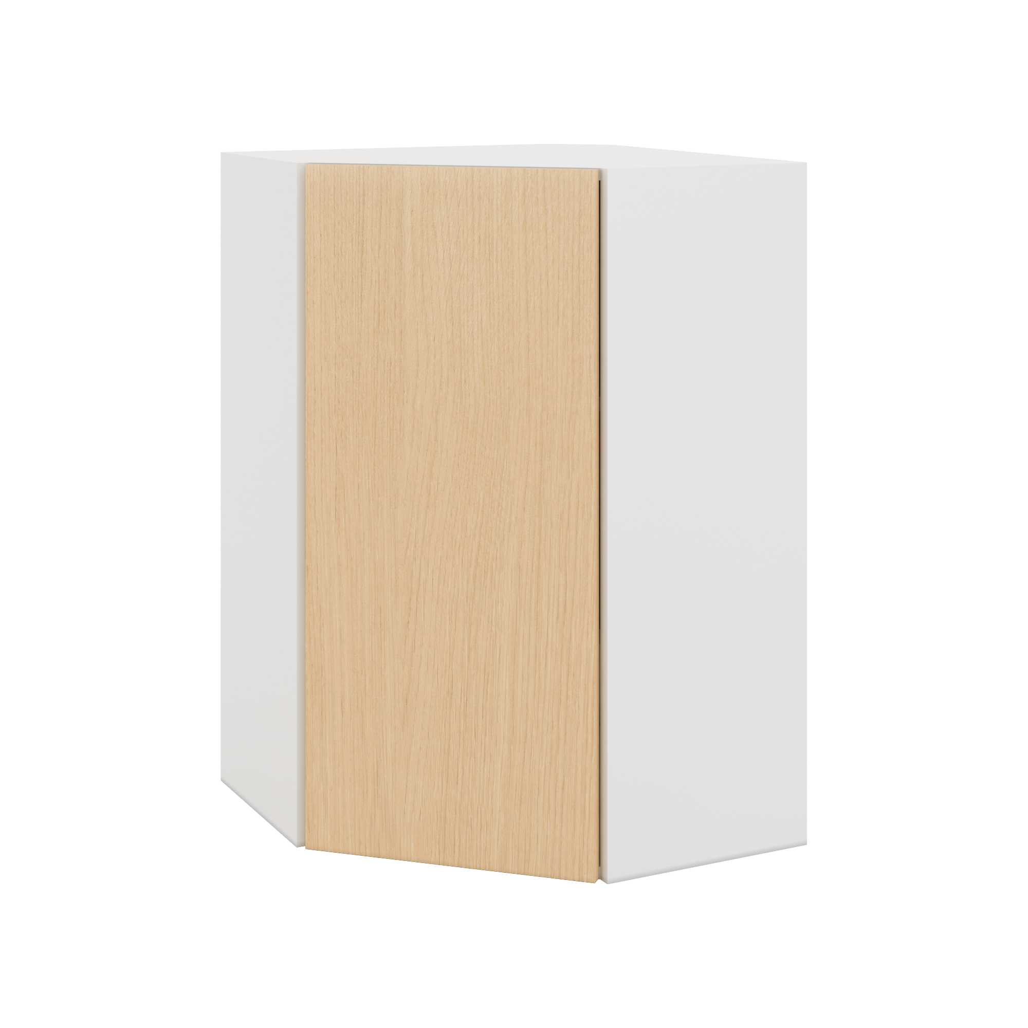 Modernform Cabinet Natural Oak 24" W X 36" H X 12" D Wall Diagonal Corner Cabinet