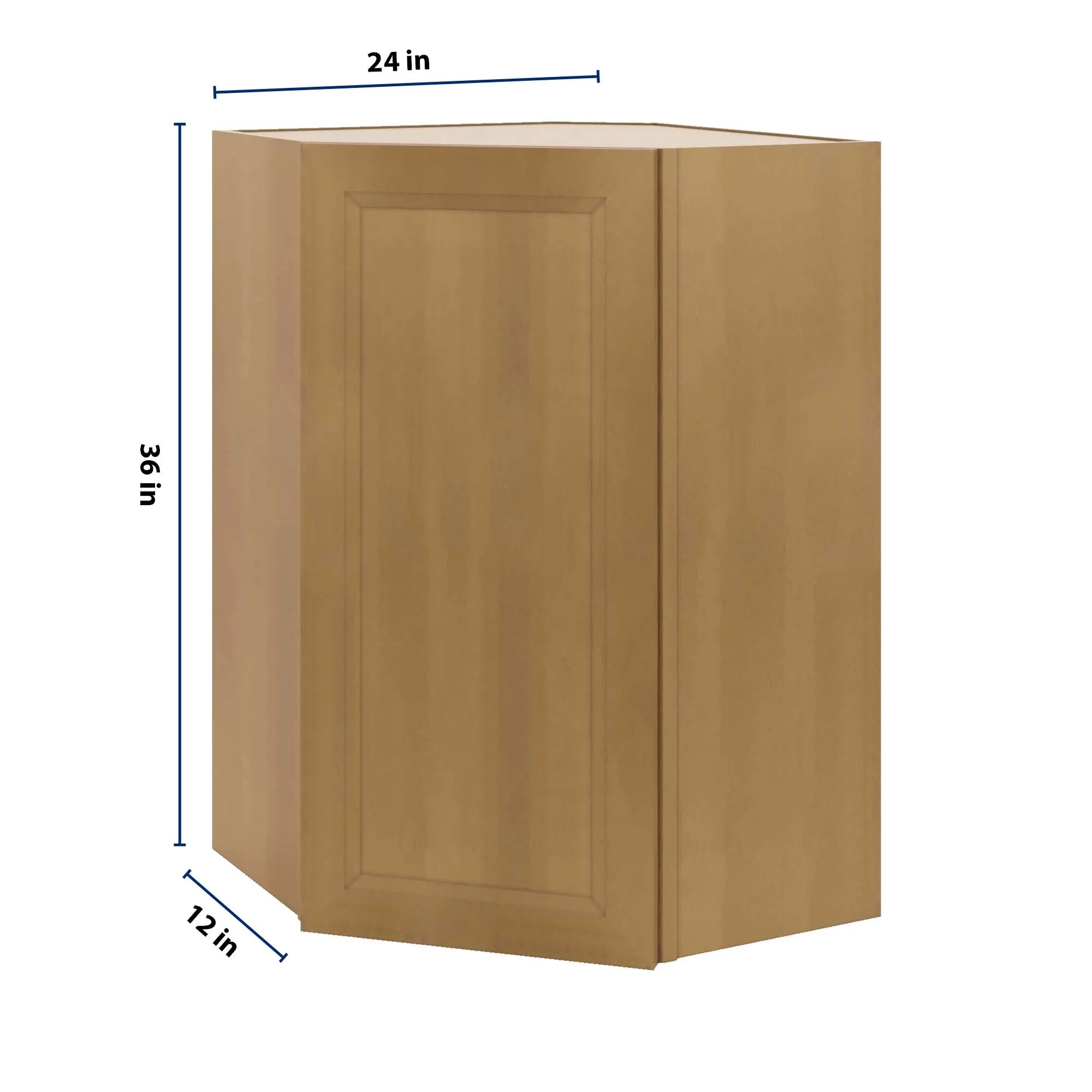 J&K Butterscotch B8 Wall Diagonal Cabinet - 24" W x 36" H