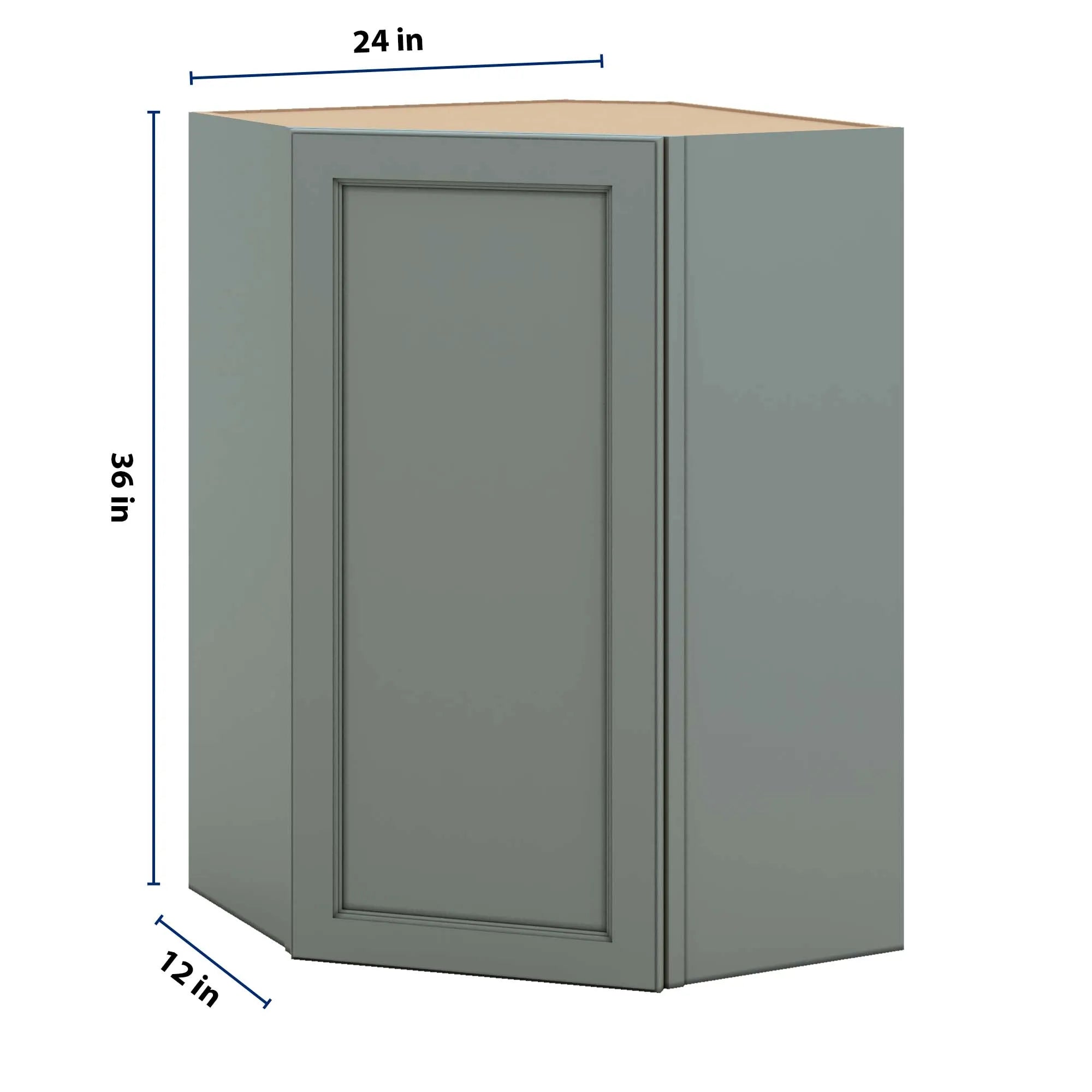 J&K Sage E3 Wall Diagonal Cabinet - 24" W x 36" H