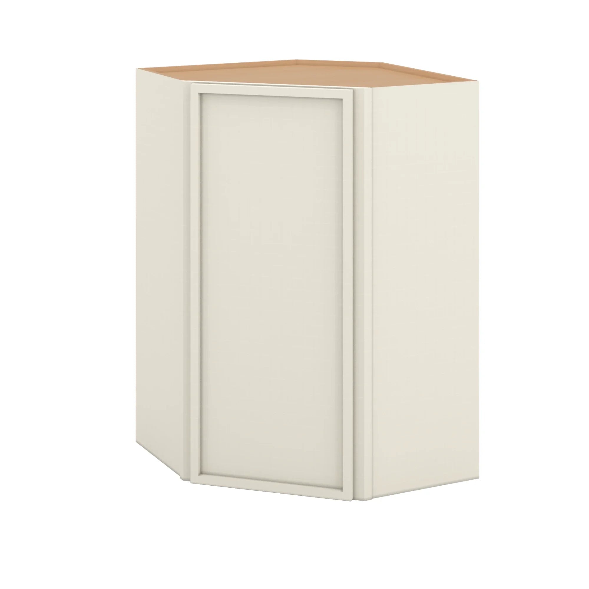 Modernform Cabinet Slim Dove White 24" W X 36" H X 12" D Wall Diagonal Corner Cabinet