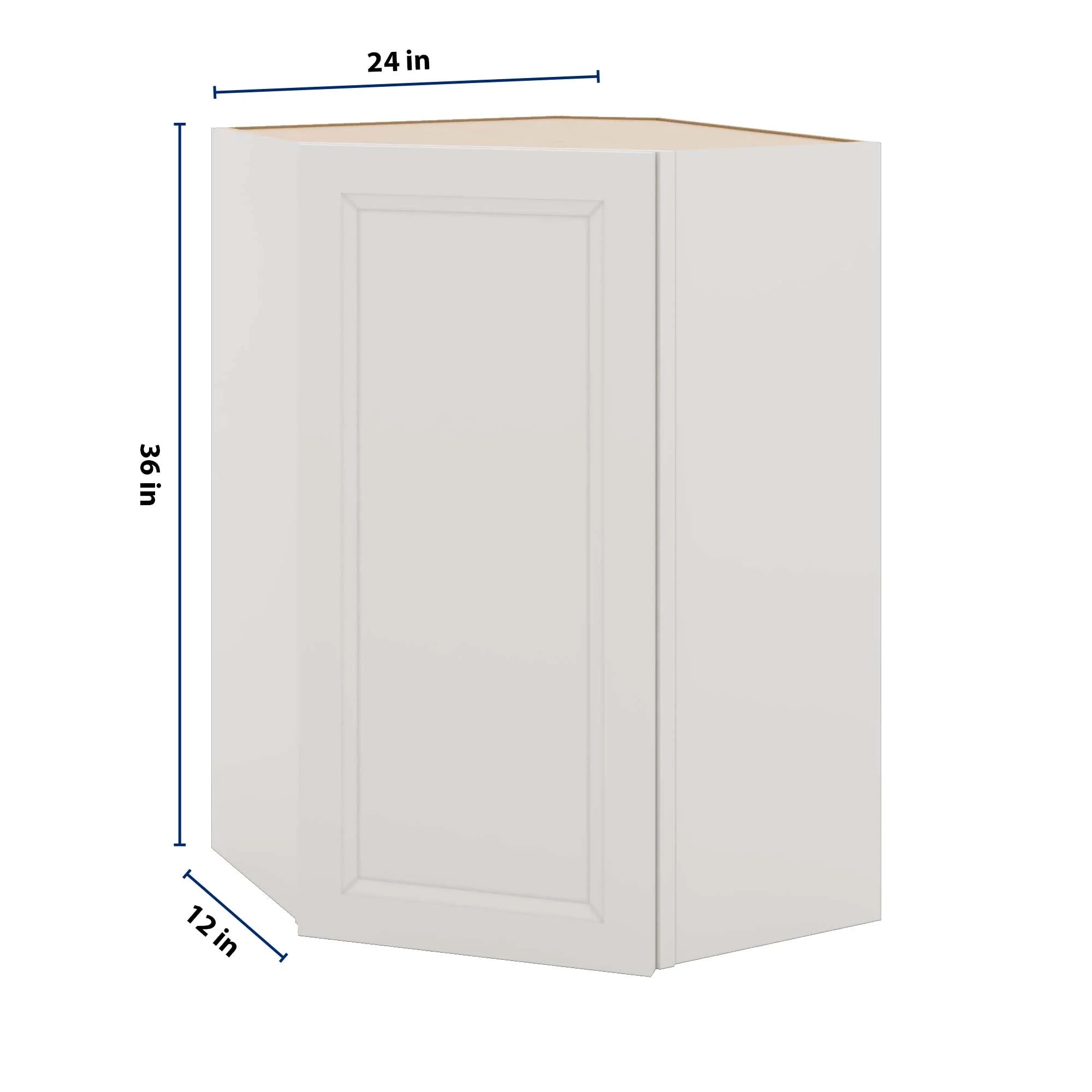 J&K Pure B5 Wall Diagonal Cabinet - 24" W x 36" H