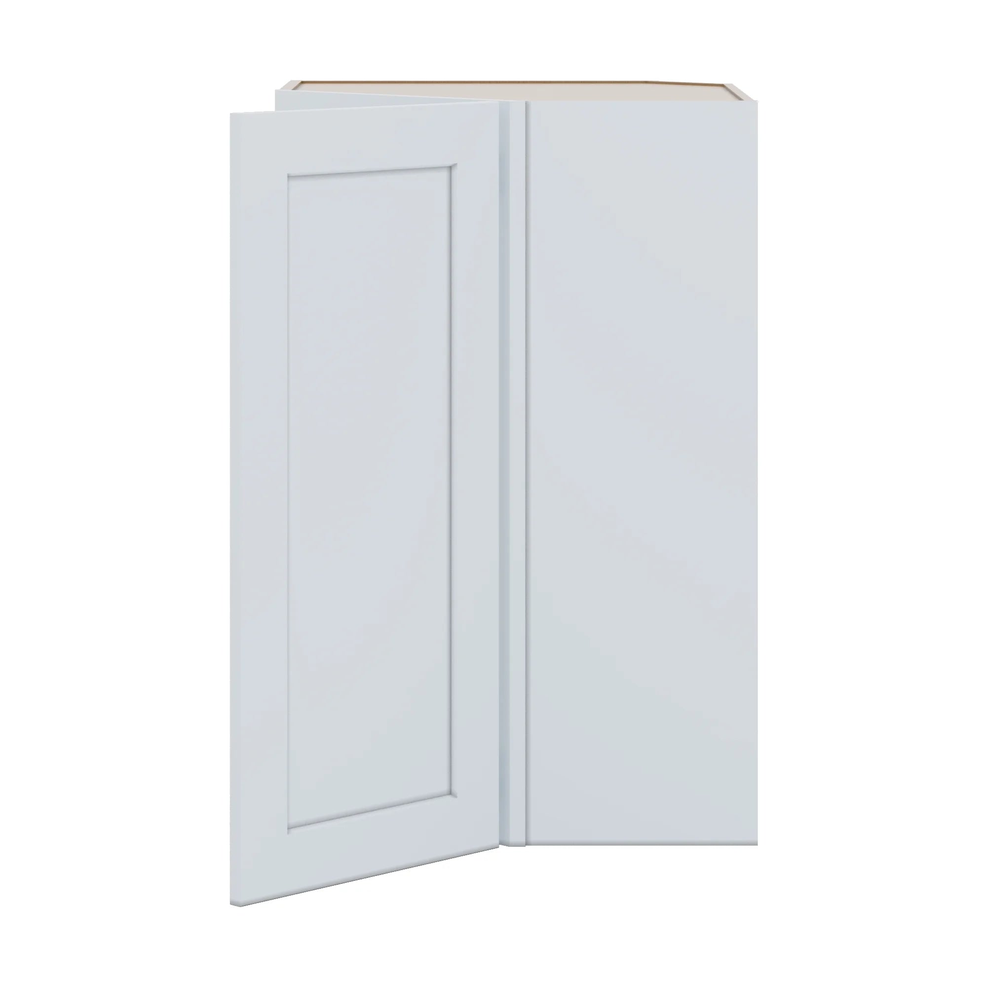 J&K White Shaker S8 Wall Diagonal Cabinet 24" W x 36" H