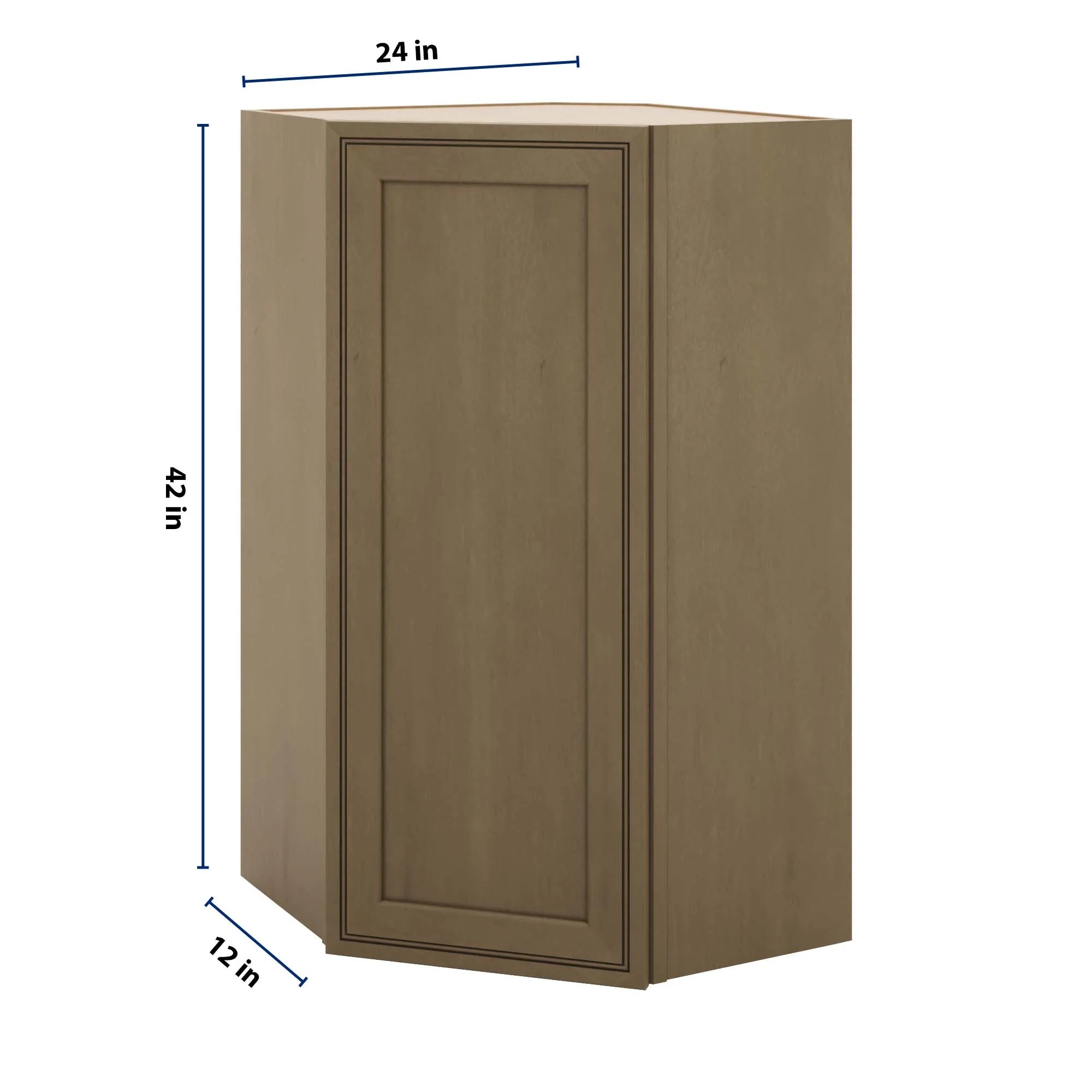 J&K Hazel H8 Wall Diagonal Cabinet - 24" W x 42" H