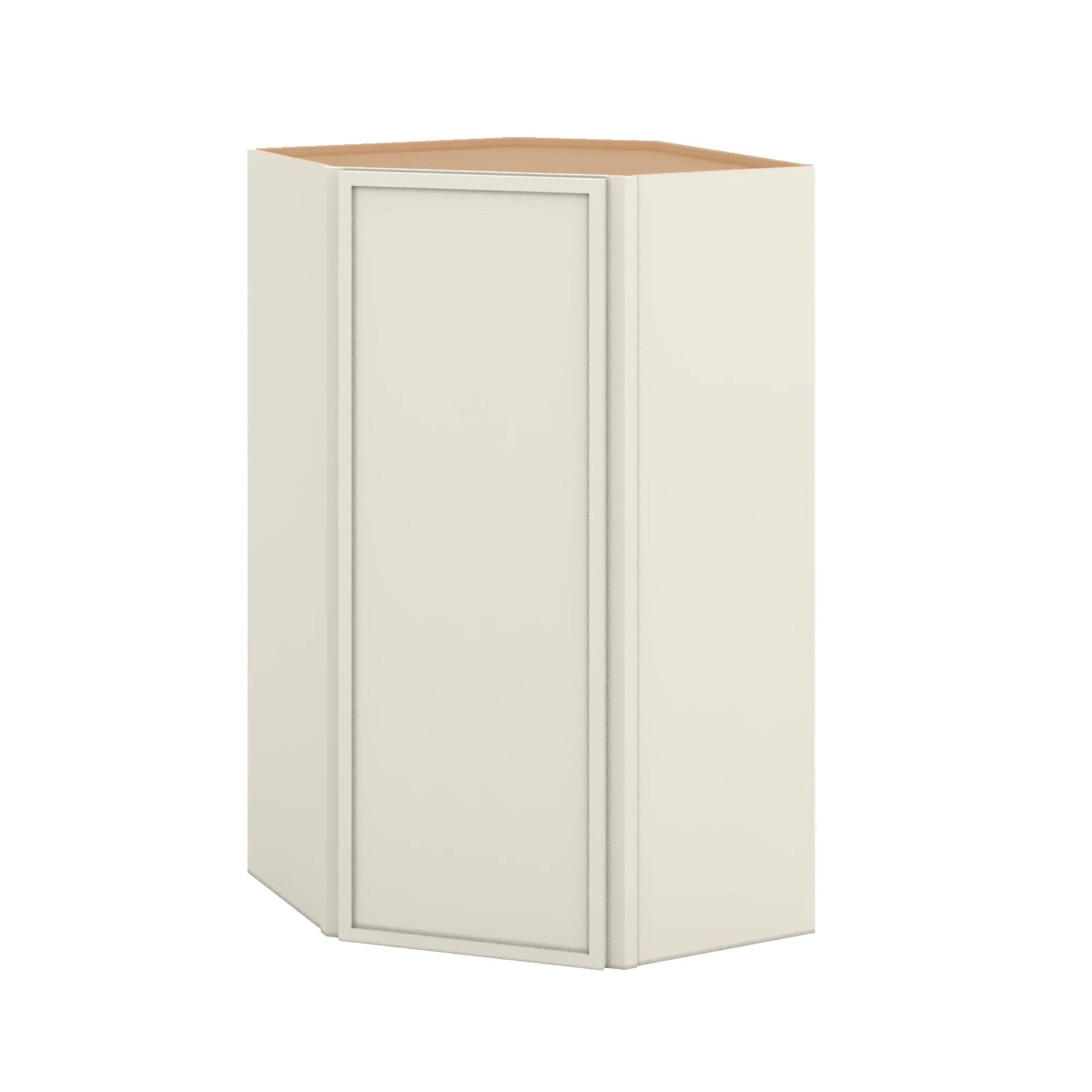 Modernform Cabinet Slim Dove White 24" W X 42" H X 12" D Wall Diagonal Corner Cabinet