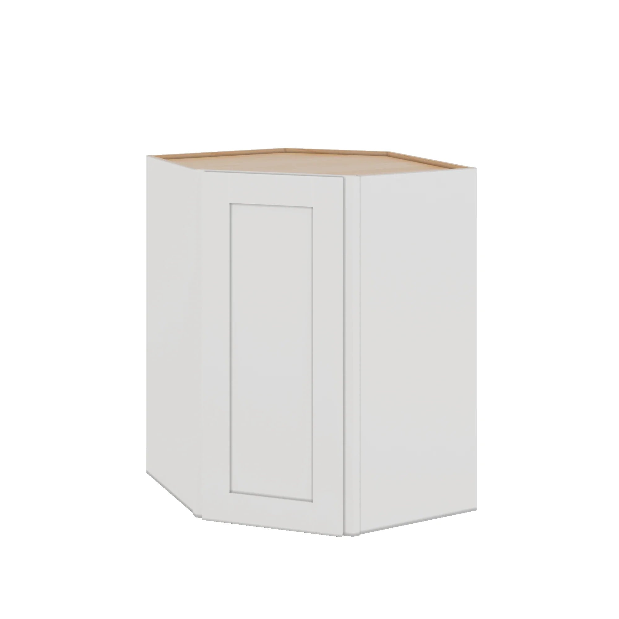 Modernform Cabinet White Shaker 27" W X 36" H X 15" D Wall Diagonal Corner Cabinet