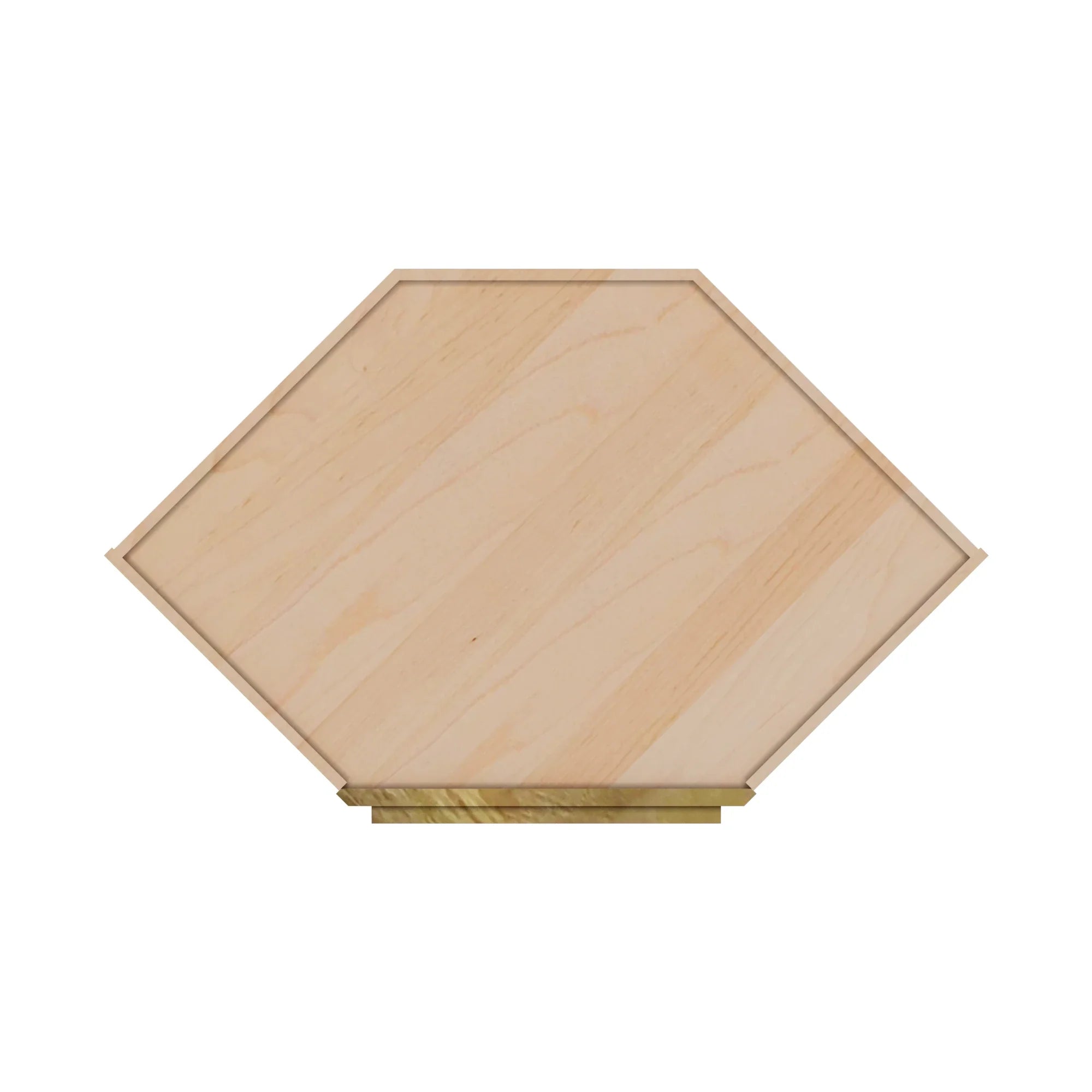 Modernform Cabinet Natural Shaker 27" W X 42" H X 15" D Wall Diagonal Corner Cabinet