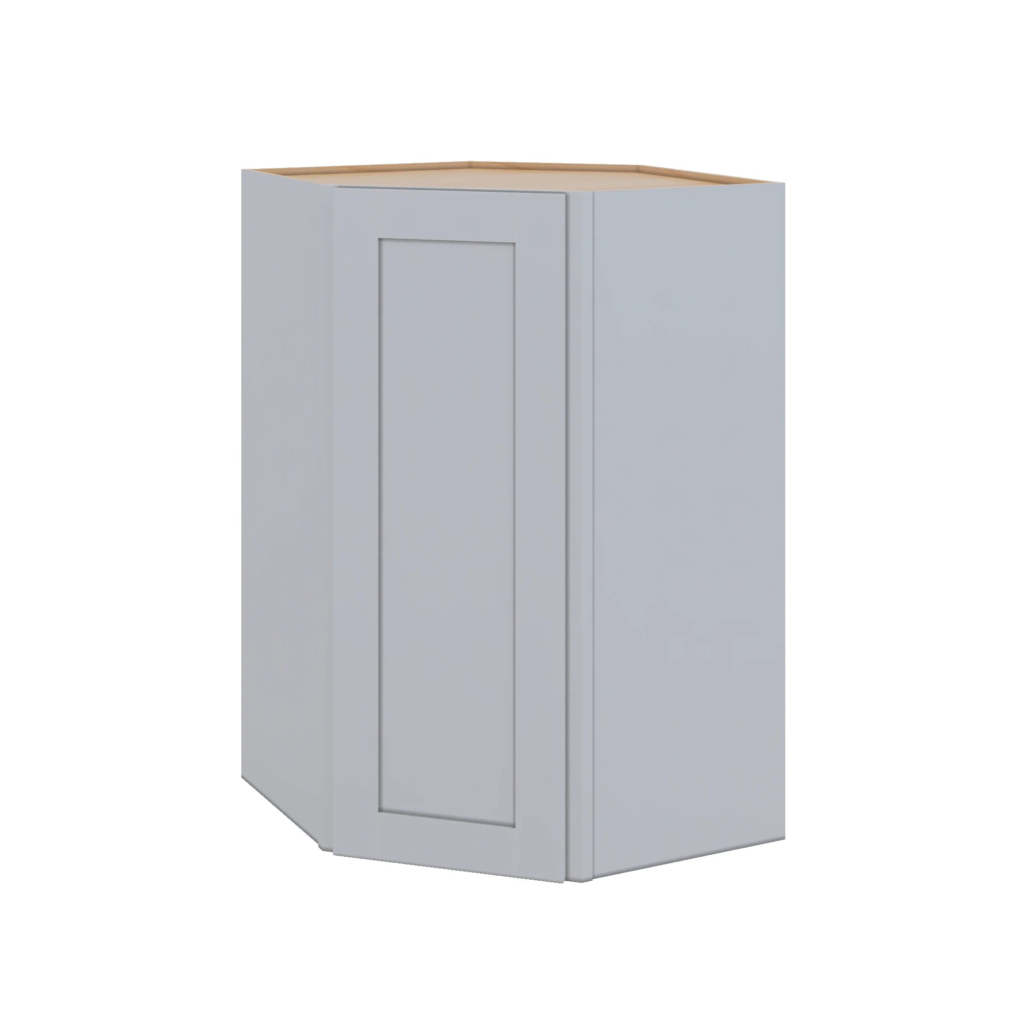 Modernform Cabinet Grey Shaker 27" W X 42" H X 15" D Wall Diagonal Corner Cabinet