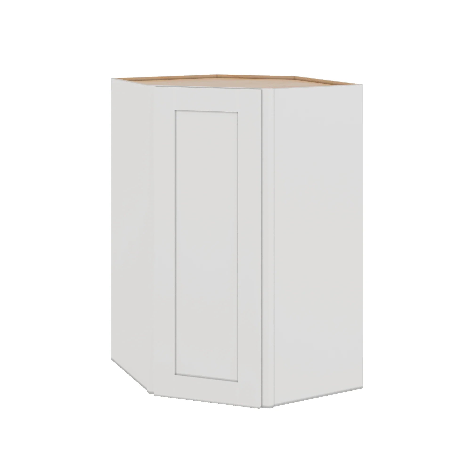 Modernform Cabinet White Shaker 27" W X 42" H X 15" D Wall Diagonal Corner Cabinet