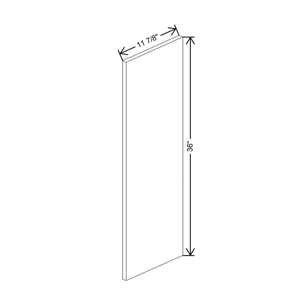 CNC Classic Broadway Beach 12" W X 36" H Decorative End