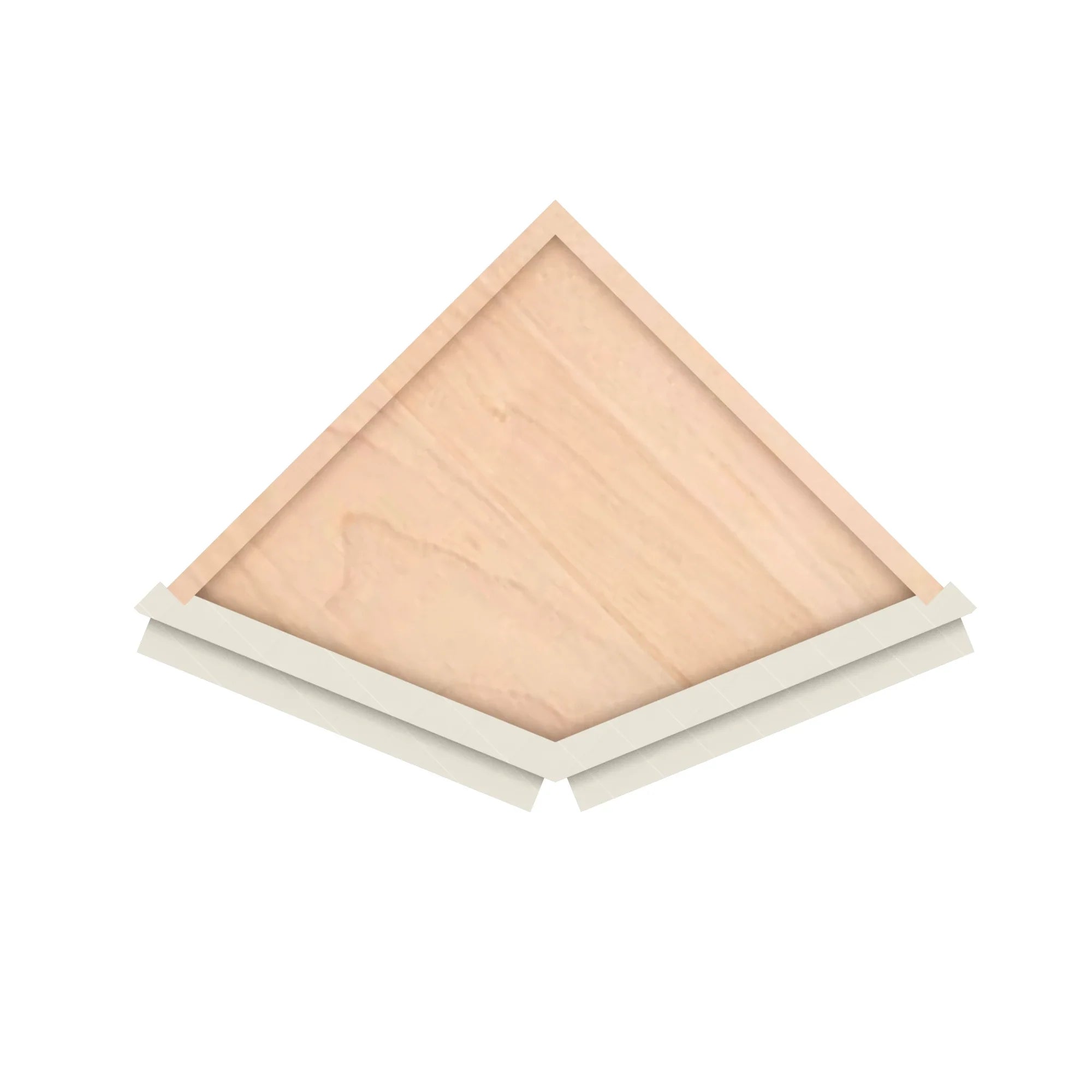 Modernform Cabinet Slim Dove White 12" W X 30" H X 12" D Wall Corner End Cabinet