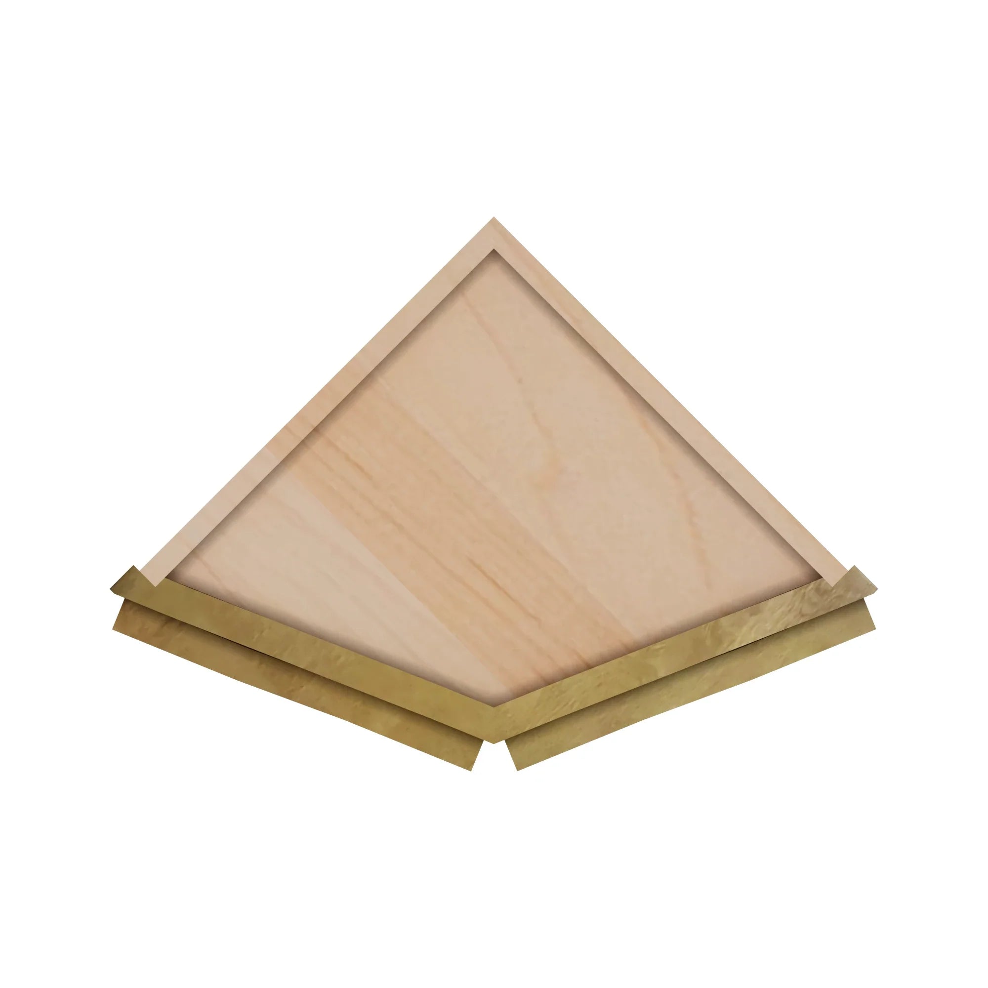 Modernform Cabinet Natural Shaker 12" W X 30" H X 12" D Wall Corner End Cabinet