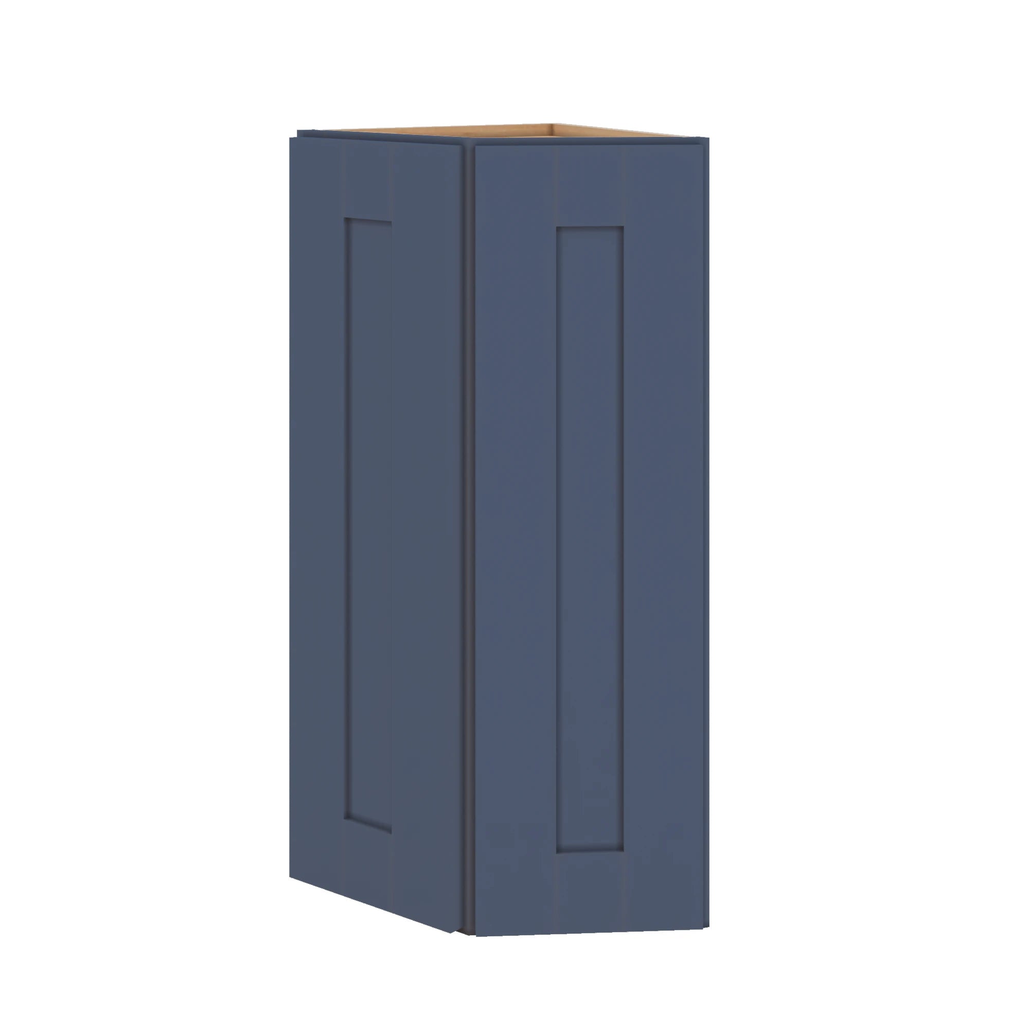 Modernform Cabinet Signature Blue 12" W X 30" H X 12" D Wall Corner End Cabinet