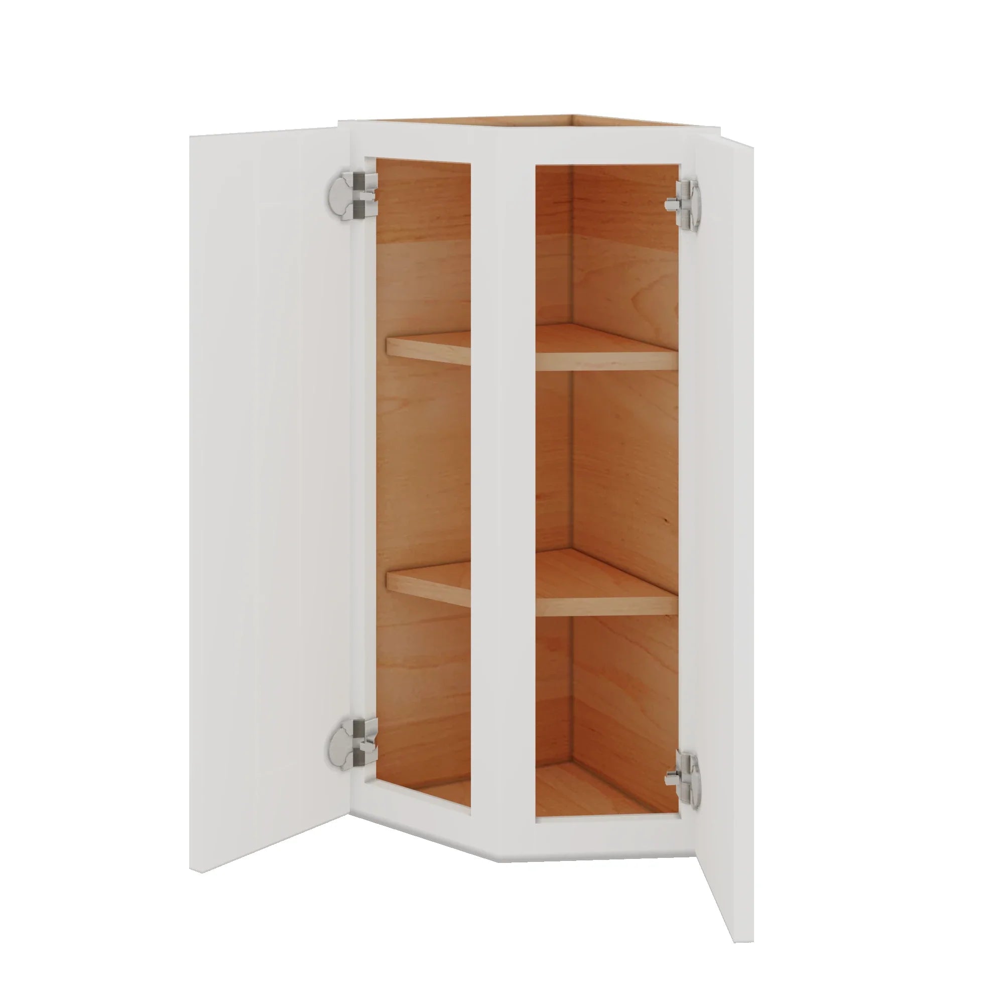 Modernform Cabinet White Shaker 12" W X 30" H X 12" D Wall Corner End Cabinet