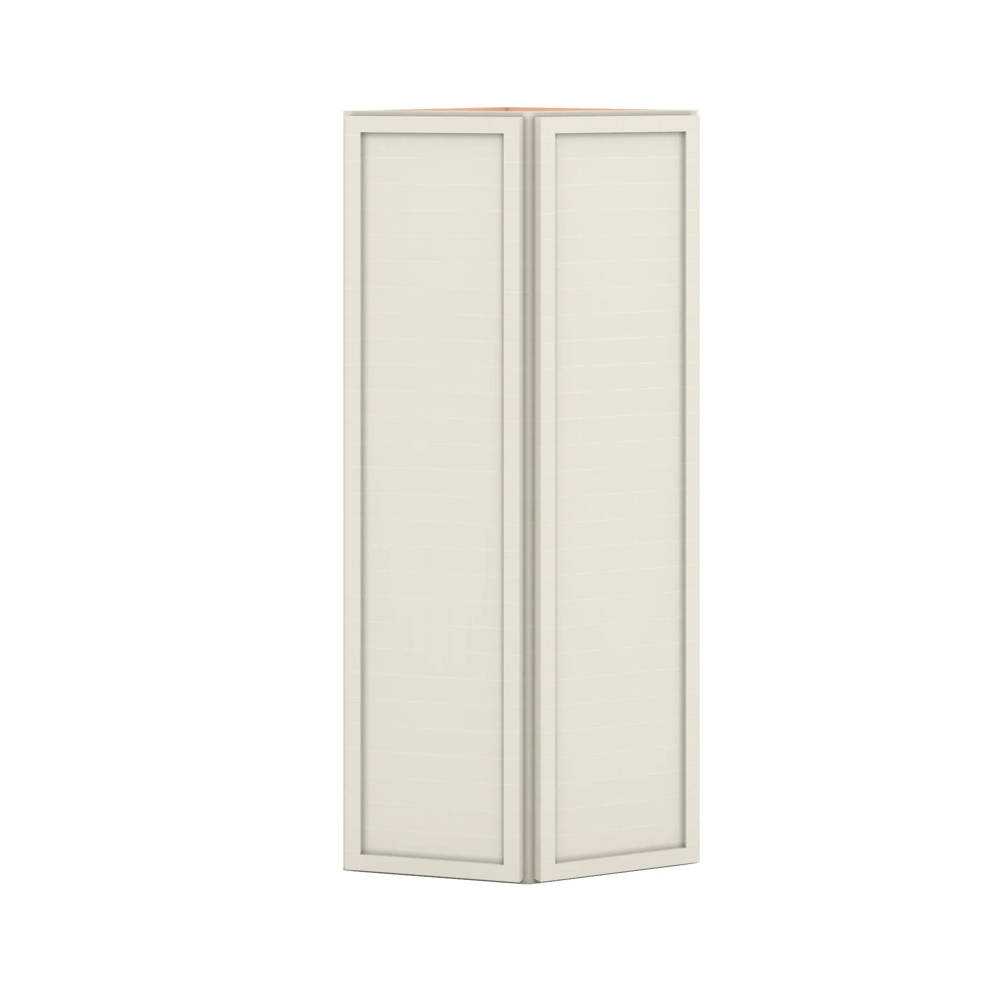 Modernform Cabinet Slim Dove White 12" W X 36" H X 12" D Wall Corner End Cabinet