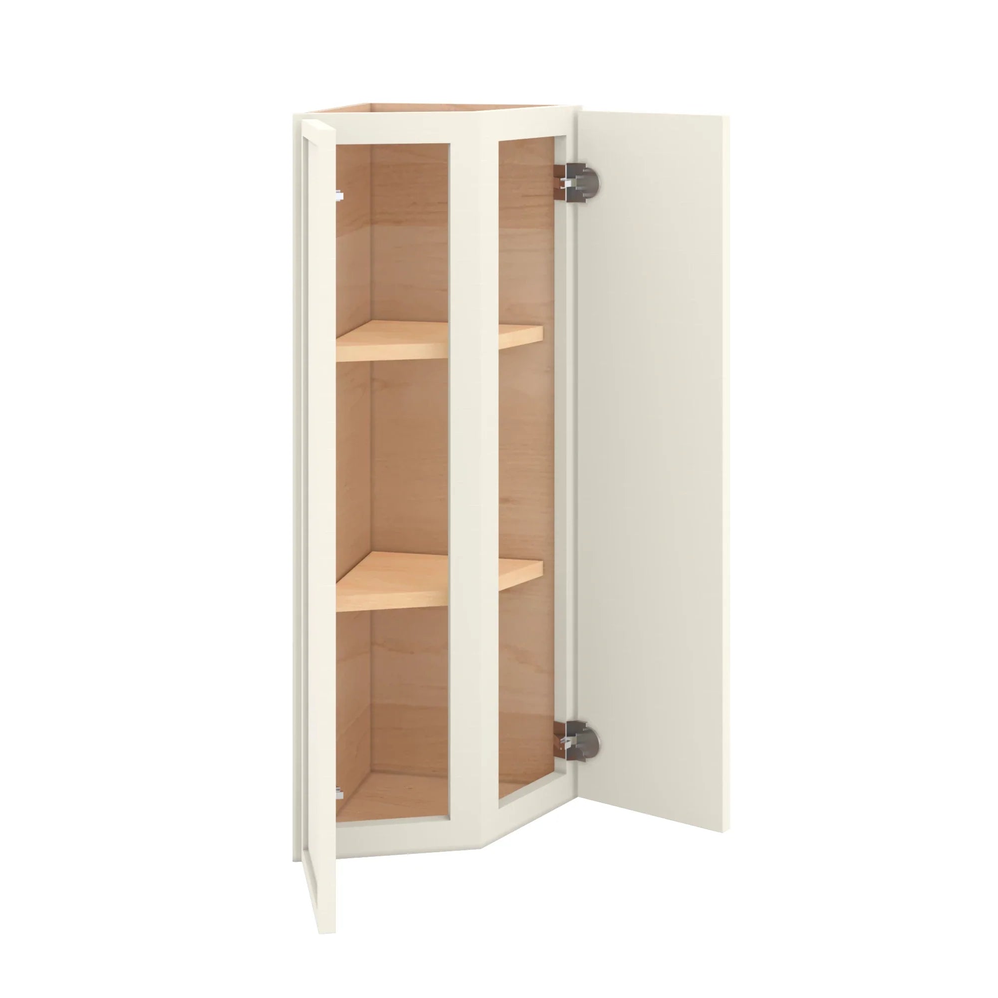 Modernform Cabinet Slim Dove White 12" W X 36" H X 12" D Wall Corner End Cabinet