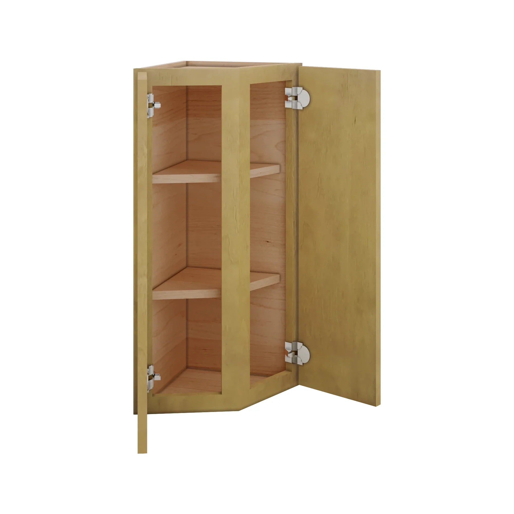 Modernform Cabinet Natural Shaker 12" W X 36" H X 12" D Wall Corner End Cabinet