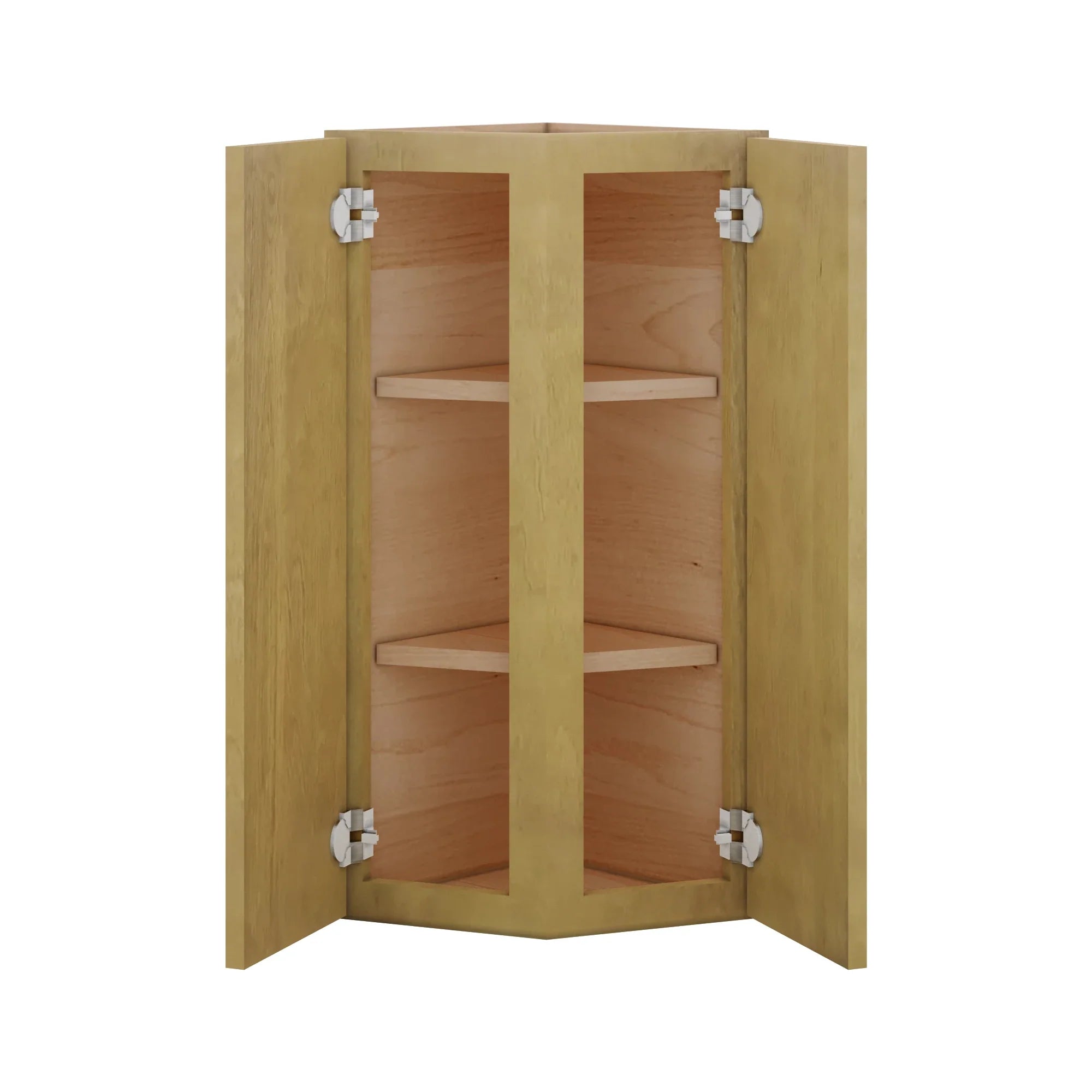 Modernform Cabinet Natural Shaker 12" W X 36" H X 12" D Wall Corner End Cabinet