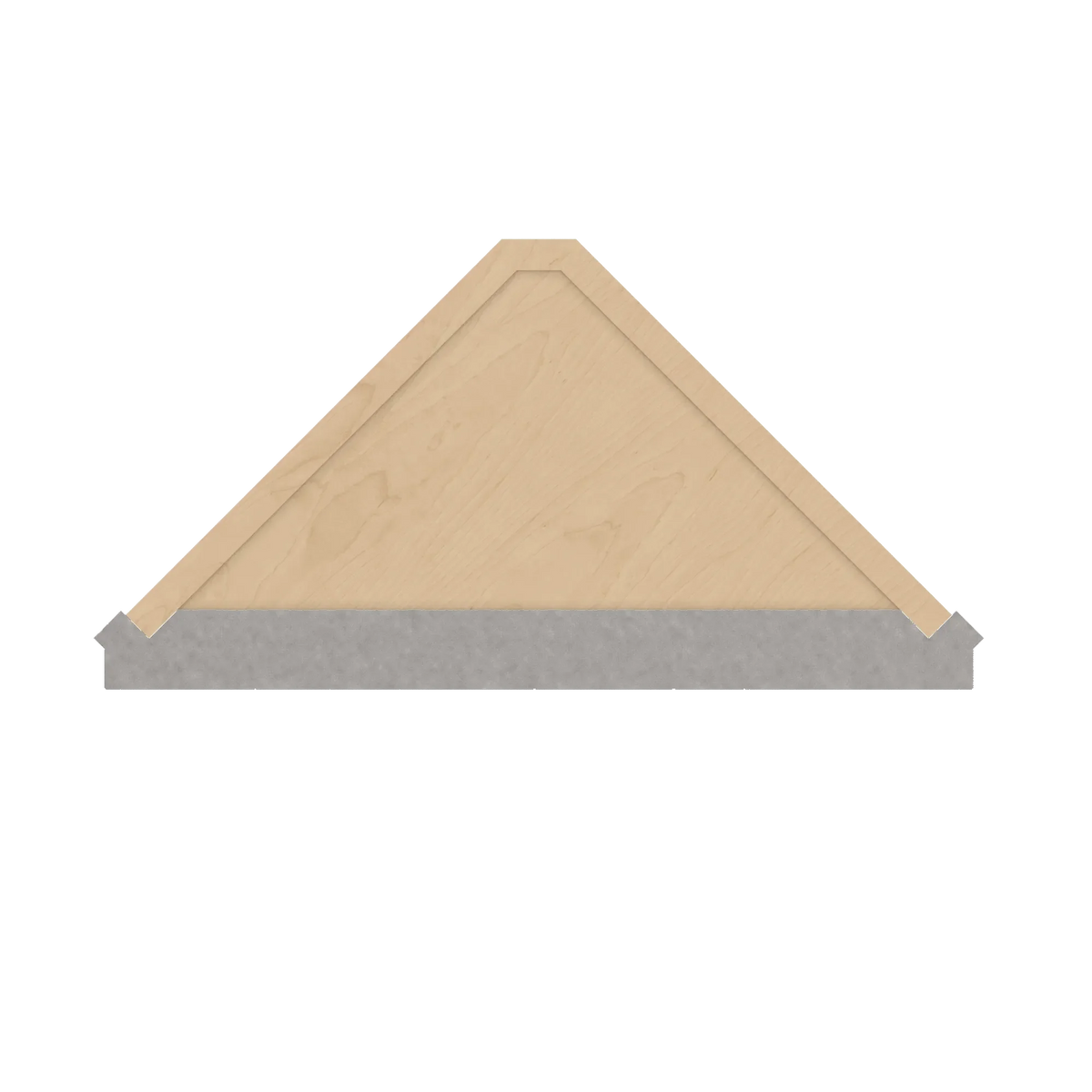 cnc luxor 5 piece misty grey 12 w x 36 h single door wall end cabinet