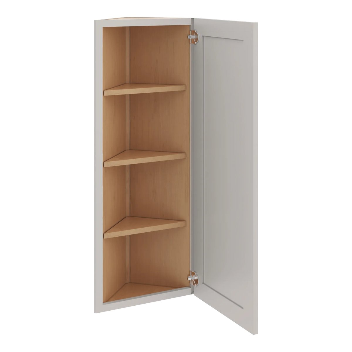 cnc luxor 5 piece misty grey 12 w x 42 h single door wall end cabinet