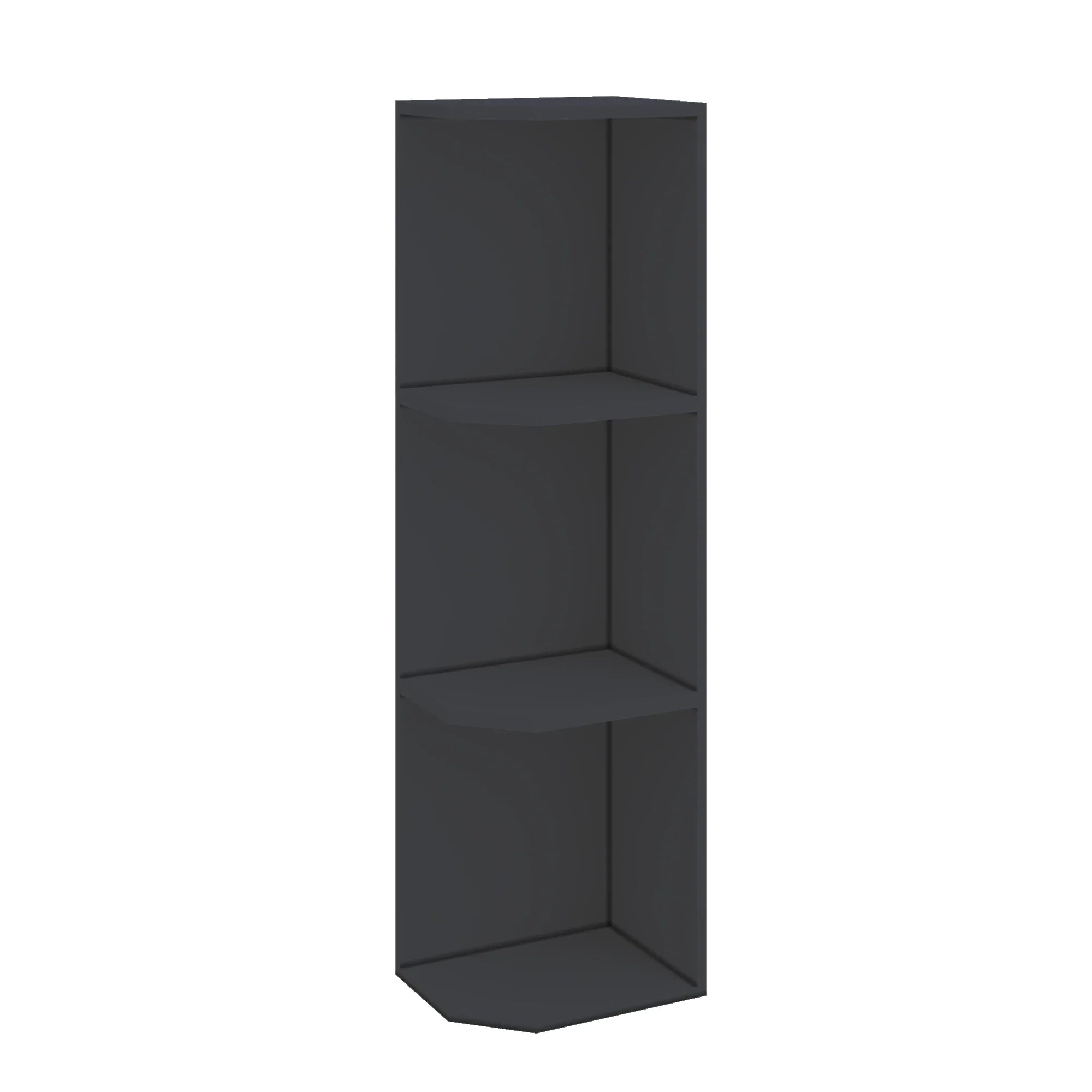 Modernform Cabinet Onyx Black Shaker 09" W X 42" H X 12" D Wall Open End Cabinet