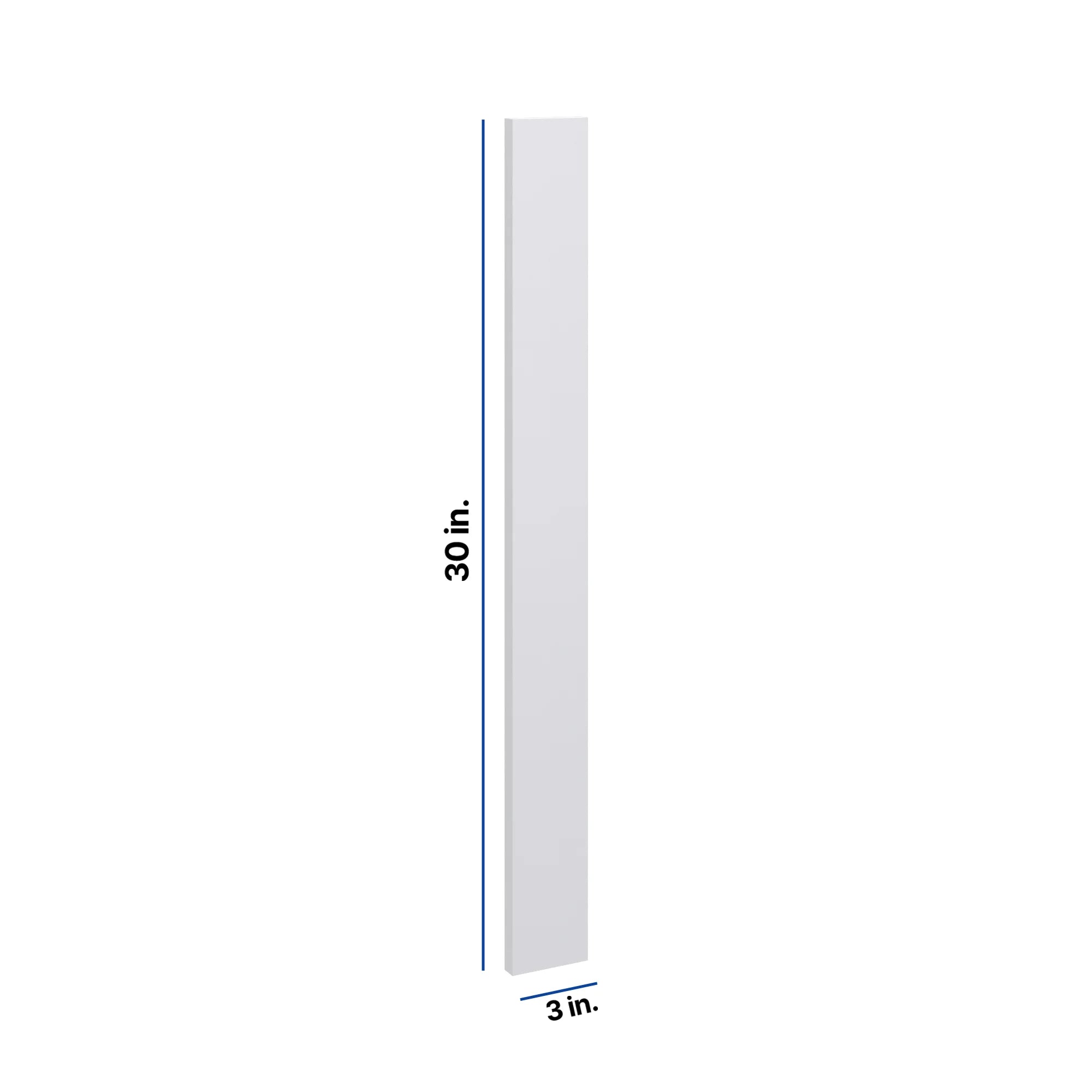 Modernform Cabinet Matte White 3" W X 30" H Wall Filler