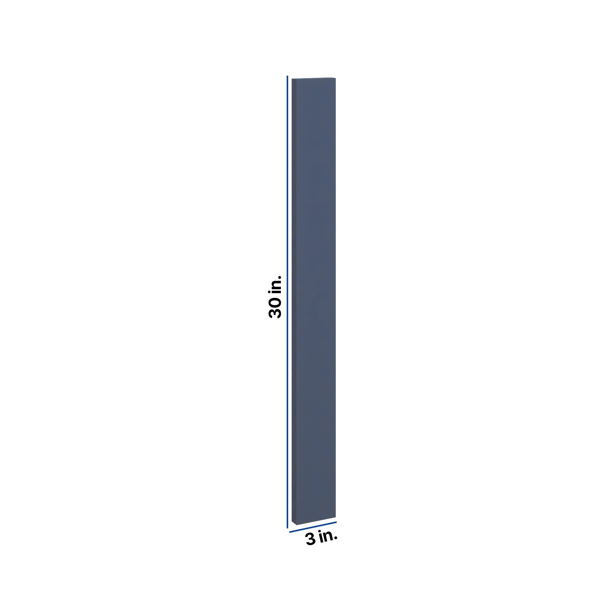 Modernform Cabinet Signature Blue 3" W X 30" H Wall Filler