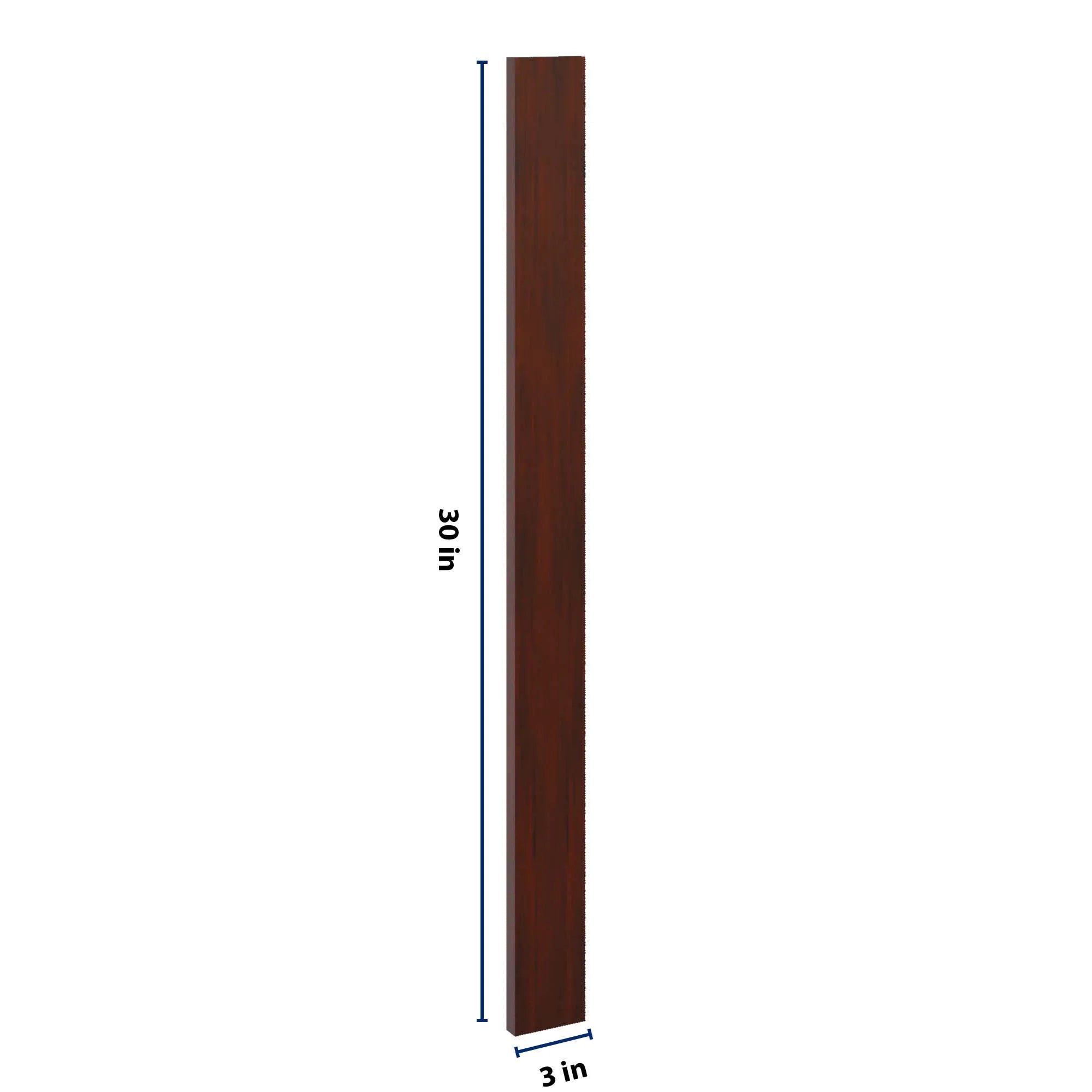 J&K Mahogany J5 Wall Filler 3" W x 36" H