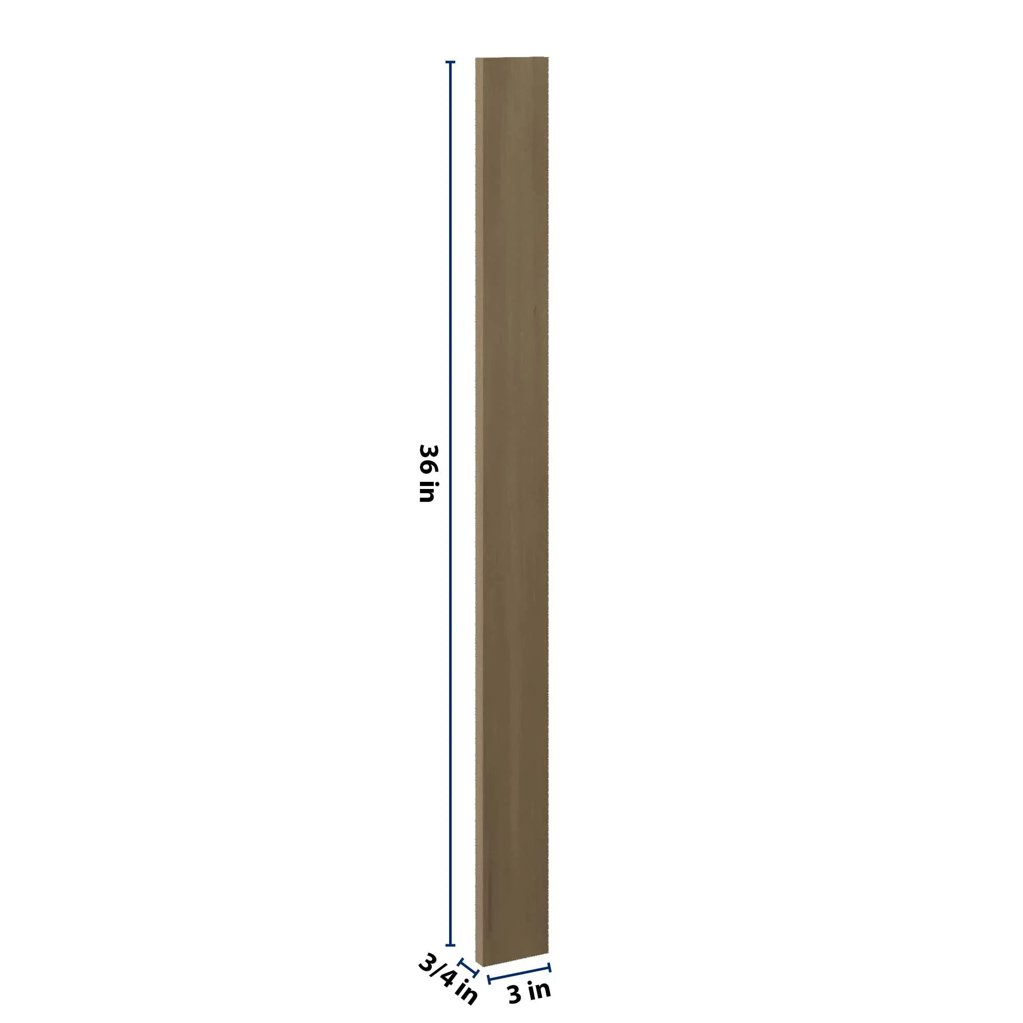 J&K Hazel H8 Wall Filler 3" W x 36" H